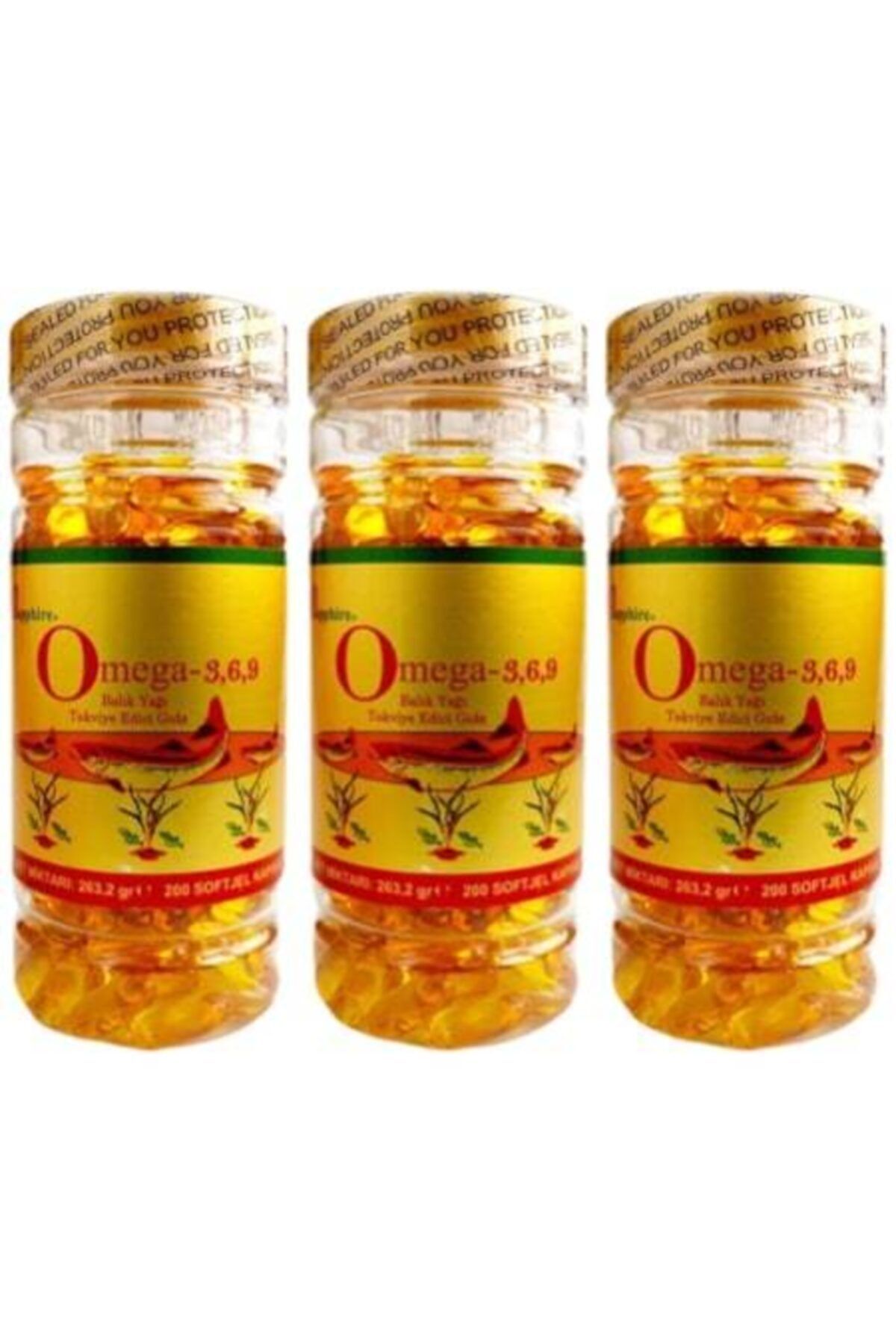 MEKA Omega 3-6-9 Balık Yağı 200 Softgel 3 Kutu 600 Kapsül