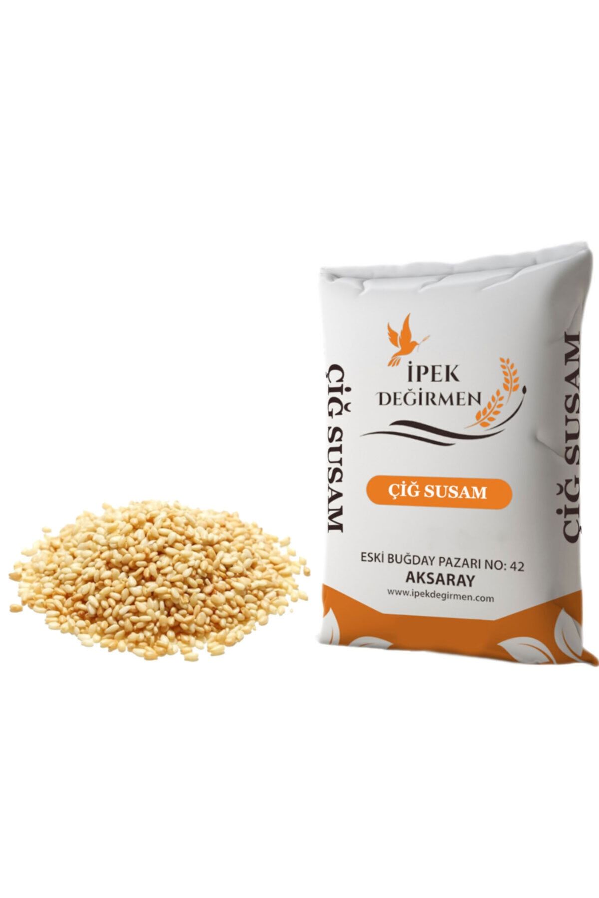 İpek Değirmen Baharat Çeşni 2 Kg Çiğ Susam Kurabiye Simite Ideal