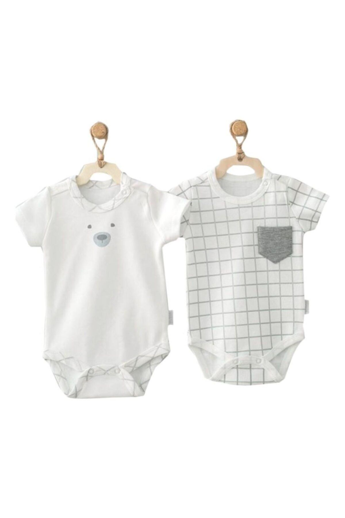 andywawa Unisex Bebek Gri 2 Li Body Ac9629
