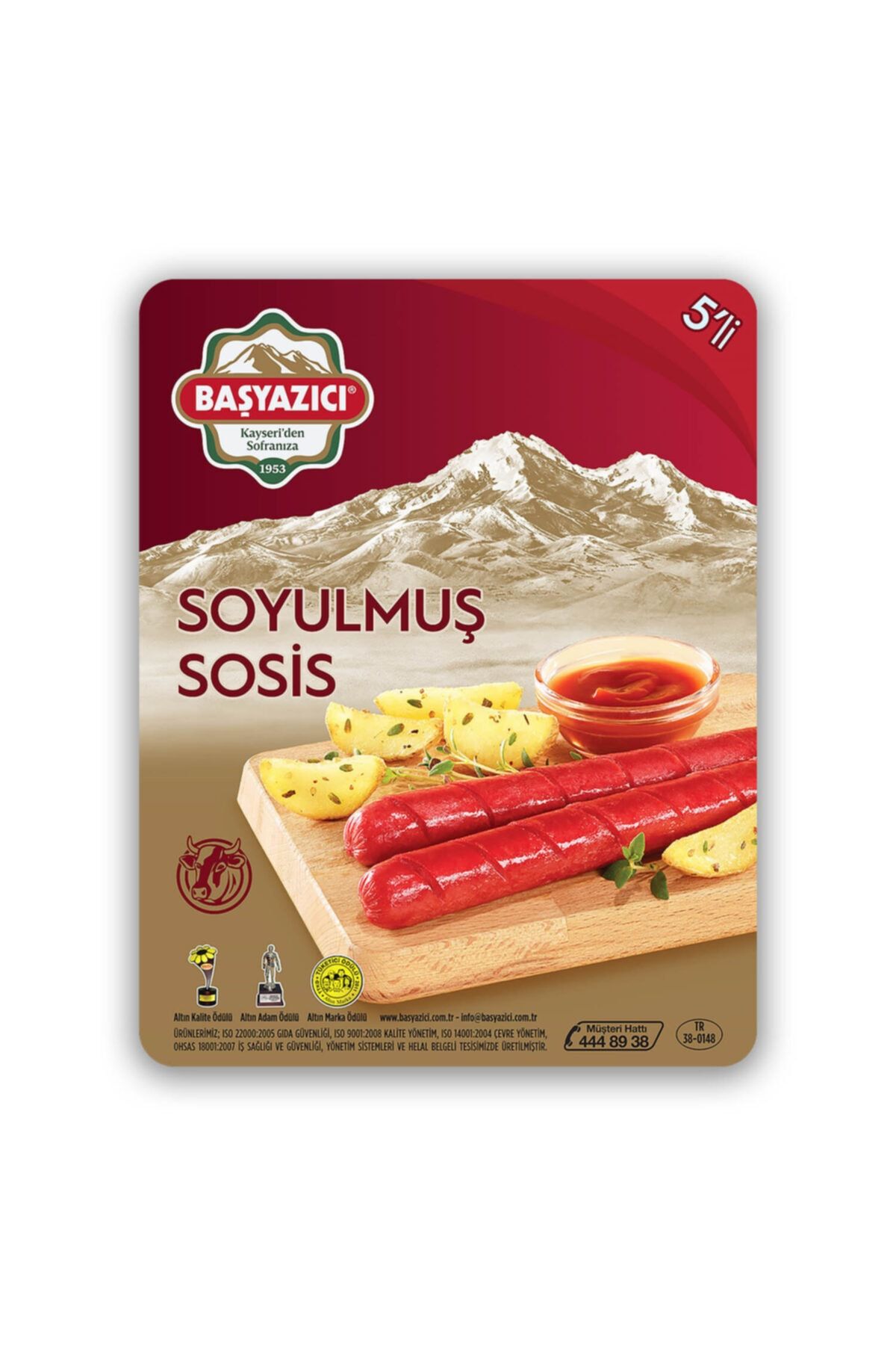 Başyazıcı Soyulmuş Sosis 190gr