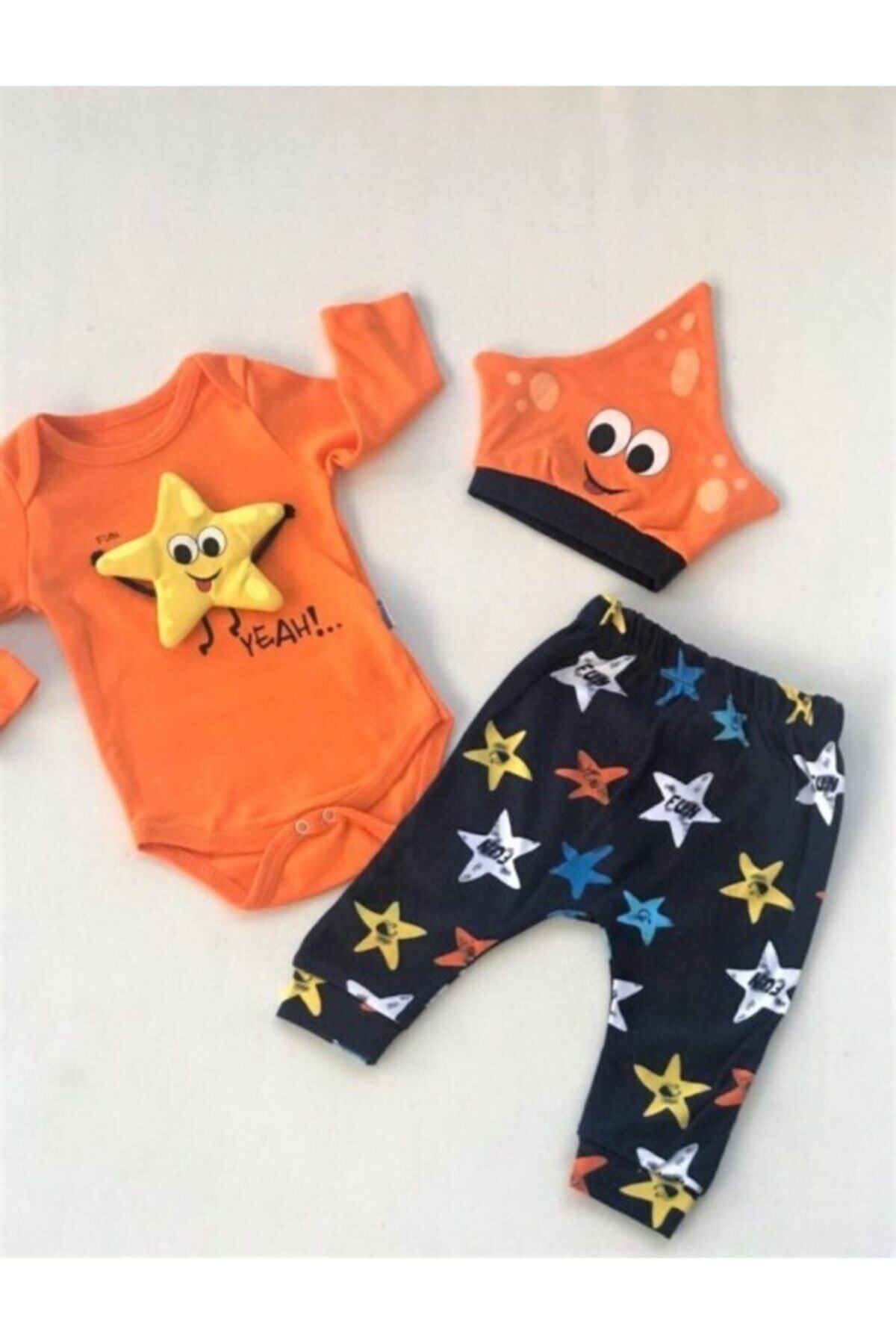 Miniworld Baby Boss Yıldız Oyuncaklı 3 Lü Set Turuncu