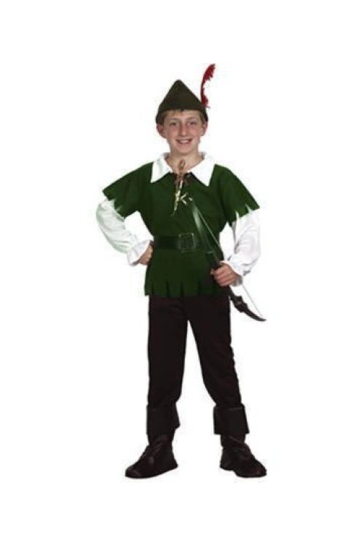 Kostüm Sarayı Erkek Çocuk Yeşil Robin Hood Kostümü