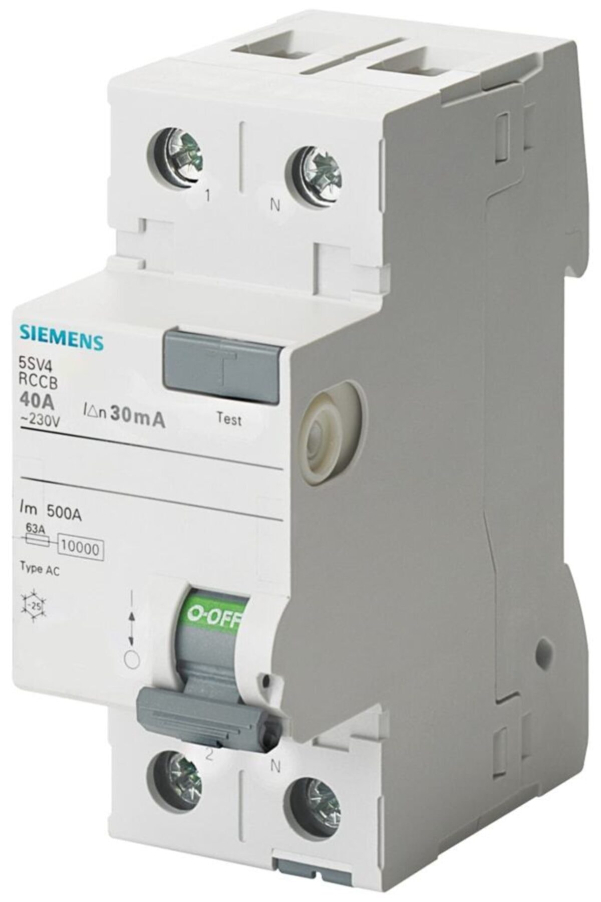 Siemens Sıemens Kaçak Akım Rölesi 5sv4614-0 40a 300ma 230v (faz+nötr)