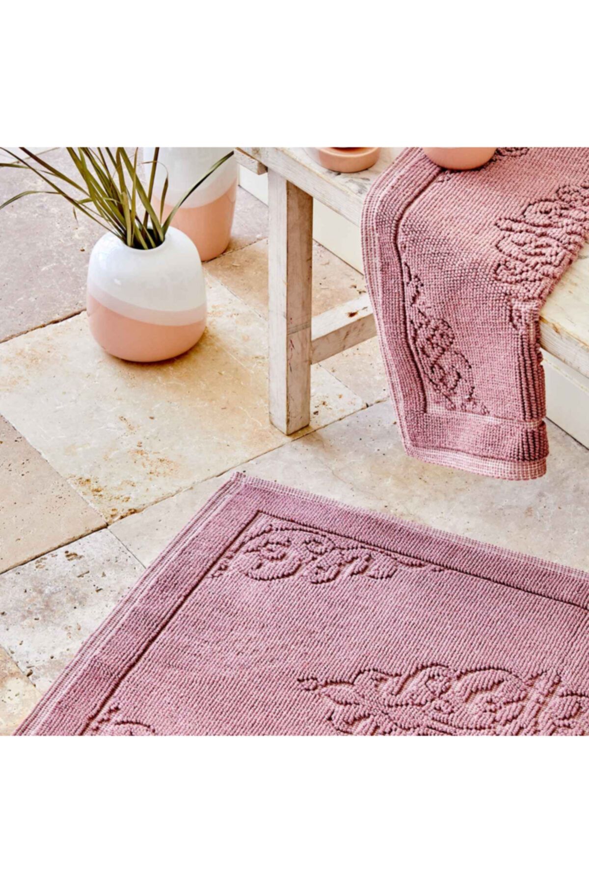 Karaca Home Milly Mürdüm 2li Paspas Set
