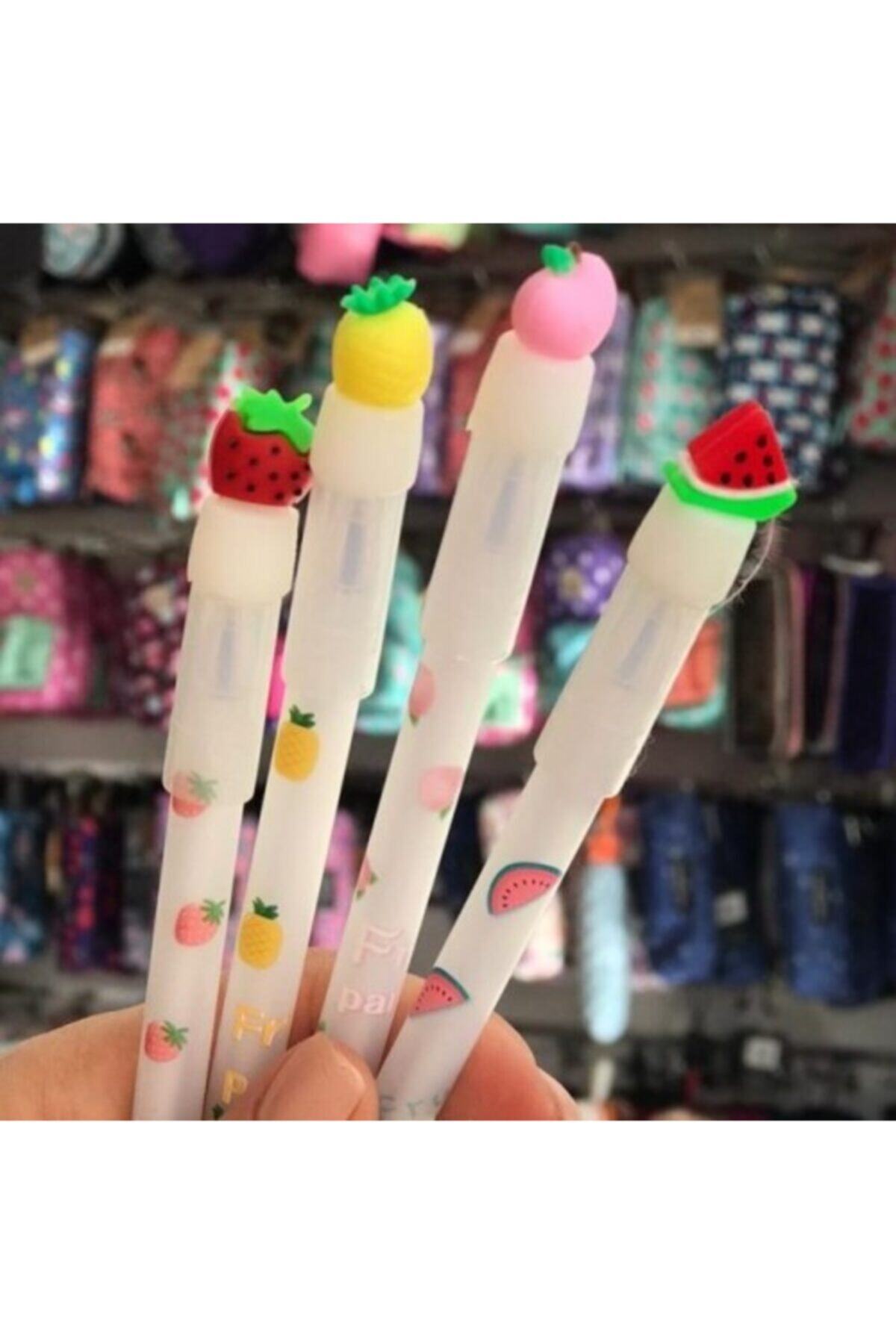 Eylülkirtasiyem Silinebilen Meyve Başlıklı Jel Kalem 4'lü