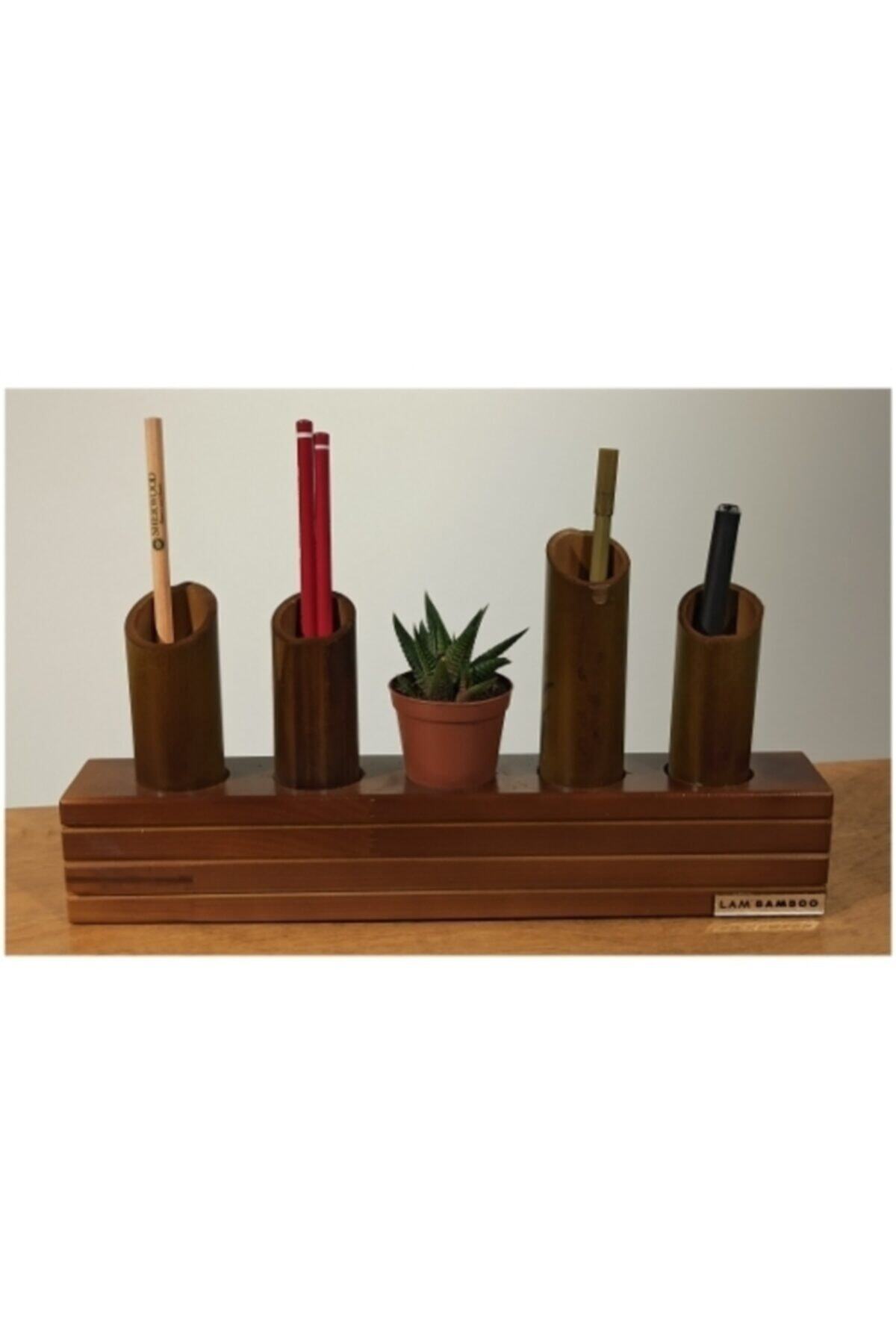 Lam'Bamboo Dekoratif Masaüstü Kalemlik