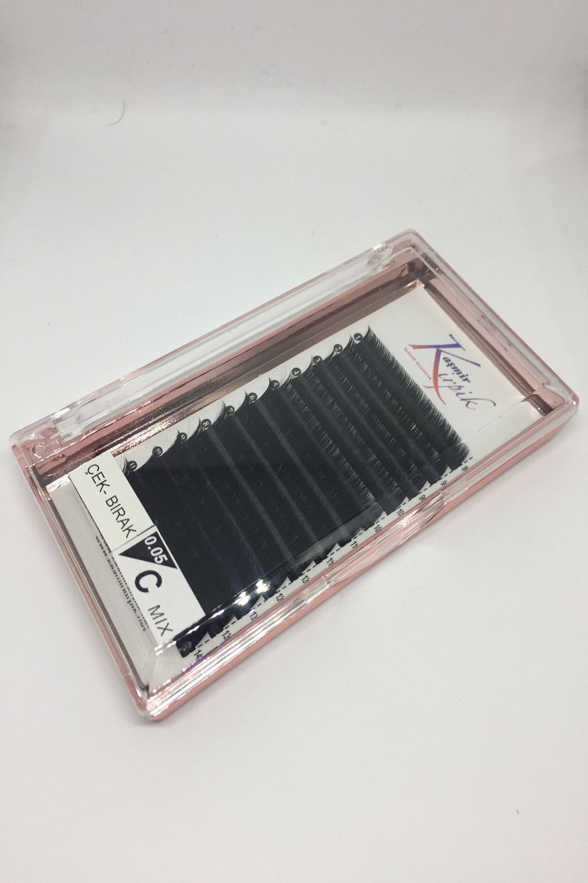 KAŞMİR KİRPİK Çek Bırak C Kıvrım 0.05mm Mix Boy Kirpik