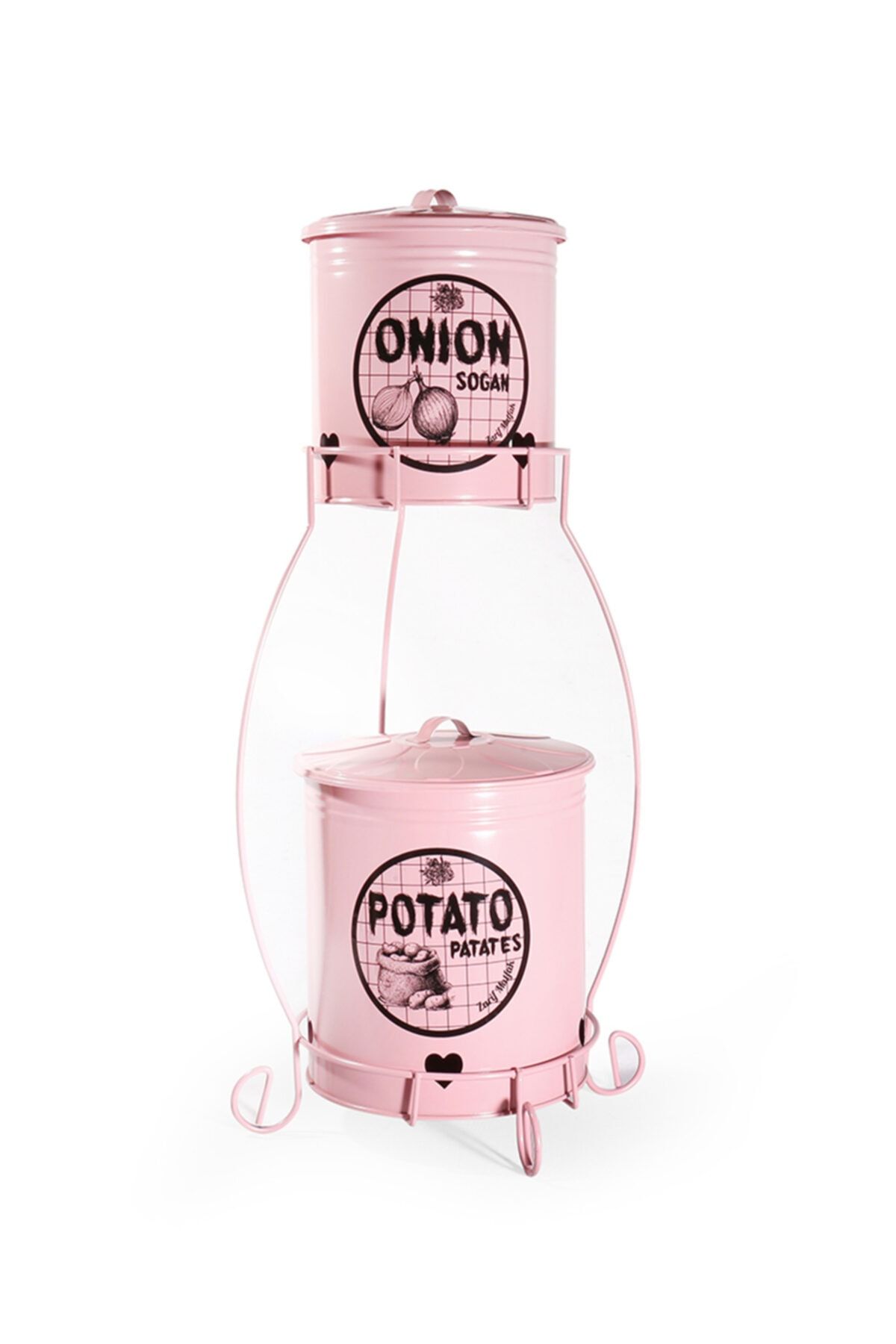 Zarif Home Orta Boy Patates Sogan Kabı Pembe
