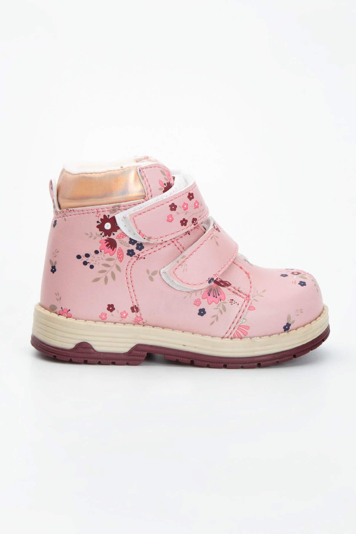 lc waikiki kiz bebek pink printed 671 bot bootie fiyati yorumlari trendyol