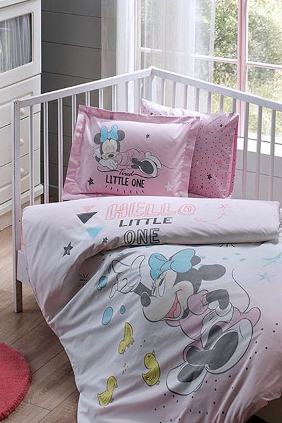 tac lisansli bebek nevresim takimi disney minnie bubble baby fiyati yorumlari trendyol