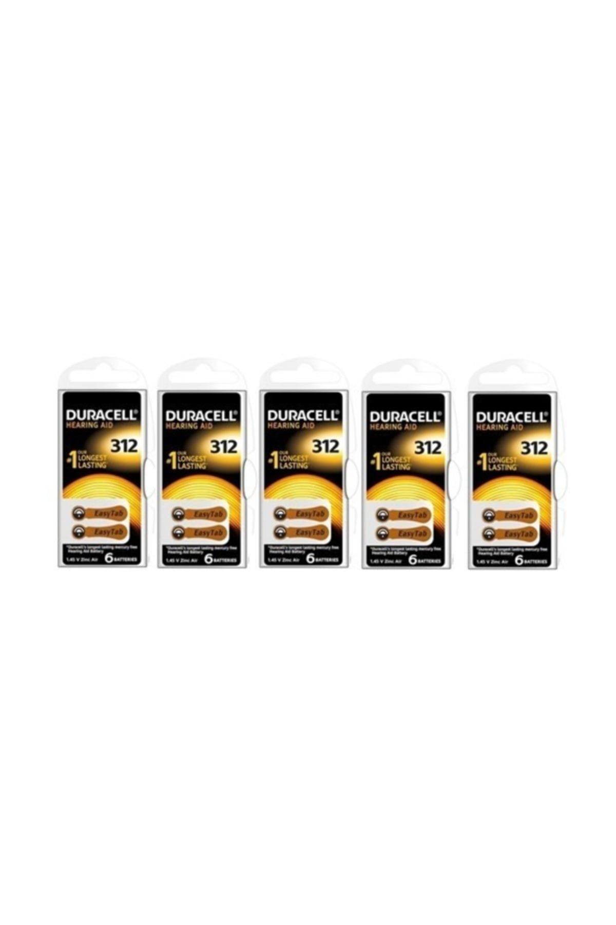 Duracell 312 Numara İşitme Cihazı Pili 5'Li Paket