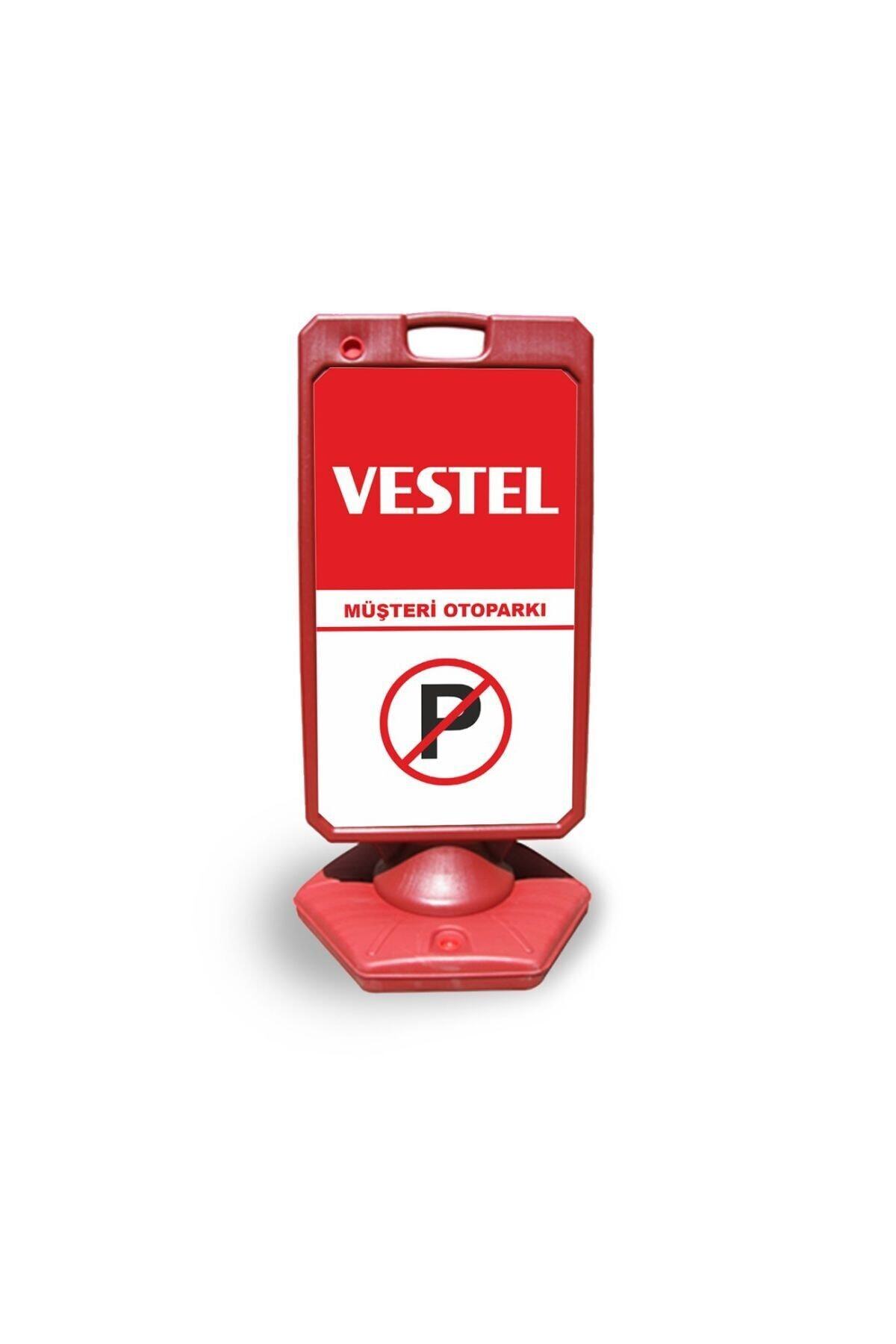 Burada Medikal ve Reklam Vestel Reklam Ve Yönlendirme Uyari Dubasi A Tabela Kırmızı