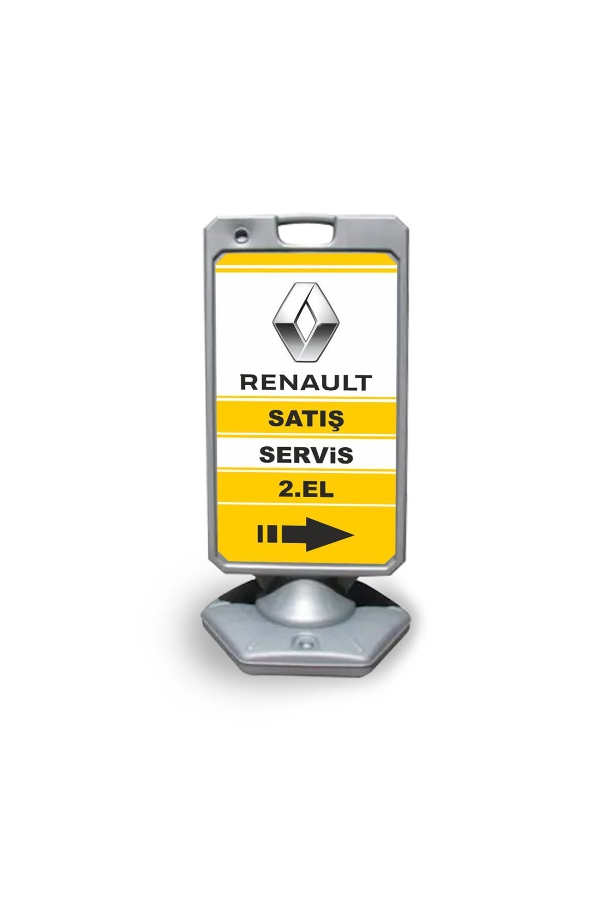 Burada Medikal ve Reklam Renault Reklam Ve Yönlendirme Uyari Dubasi A Tabela Gri