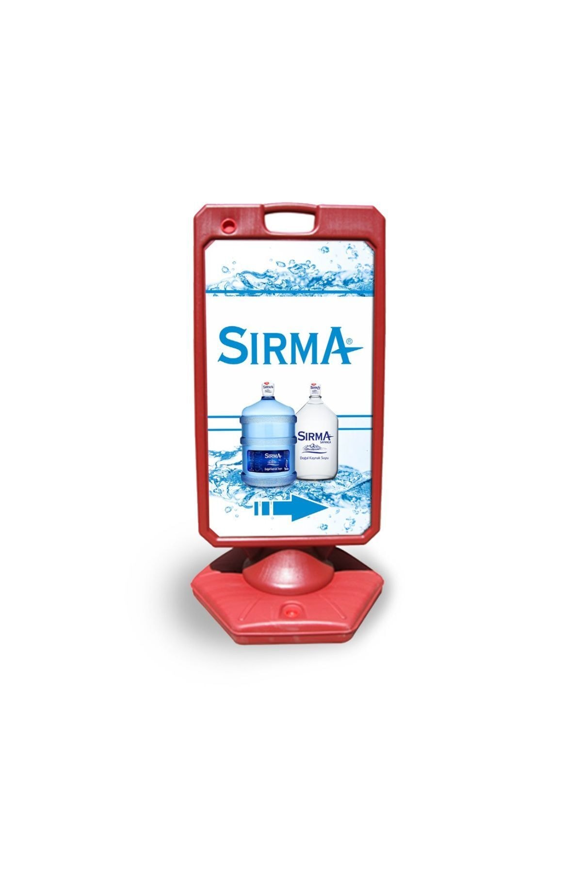 Burada Medikal ve Reklam Sırma Reklam Ve Yönlendirme Uyari Dubasi A Tabela Kırmızı