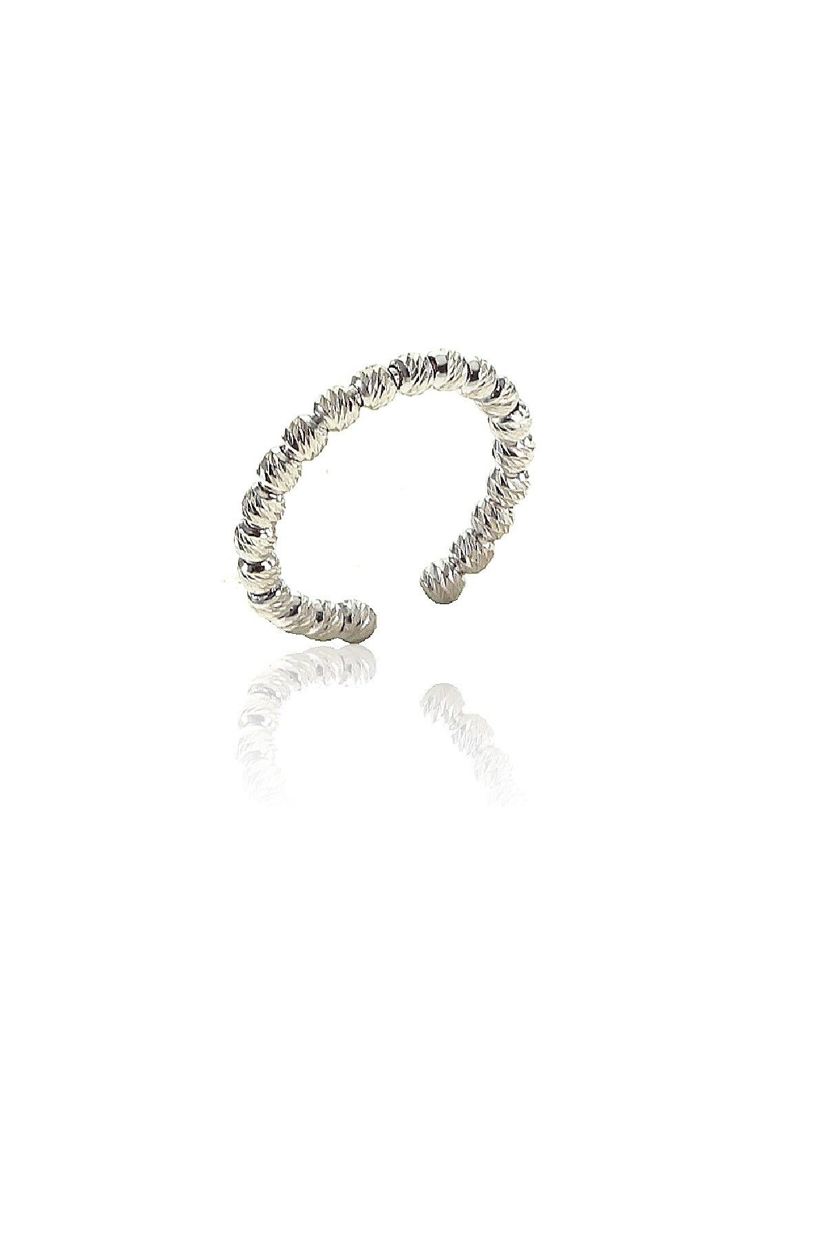 Söğütlü Silver Kadın Tek Sıra Dorissa Yüzük SGTL6412