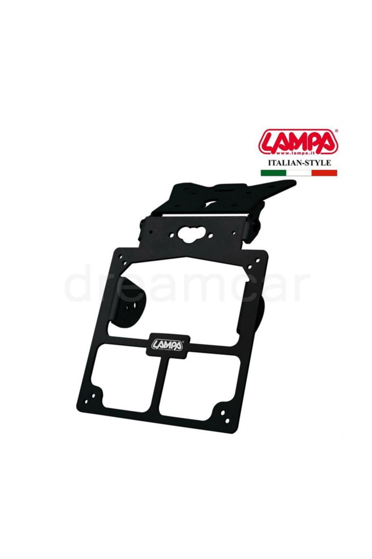 Lampa Xtreme Ayarlı Katlanır Plakalık Siyah Aluminyum 90153
