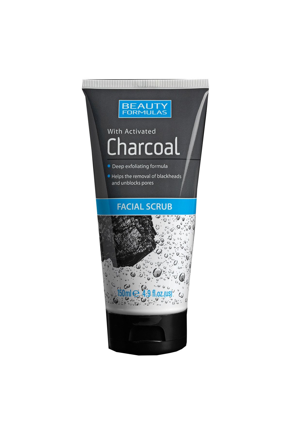 BEAUTY FORMULAS Charcoal Facial Scrub 150 ml 5012251012249
