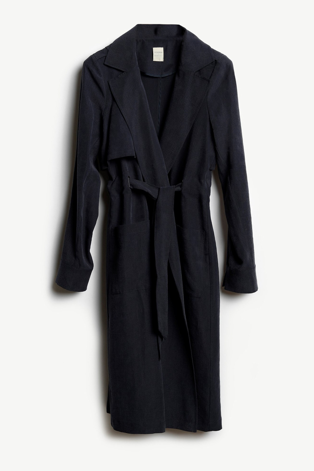 Yargıcı Kadın Antrasit Kemer Detaylı Pardesü 9YKPR5123A