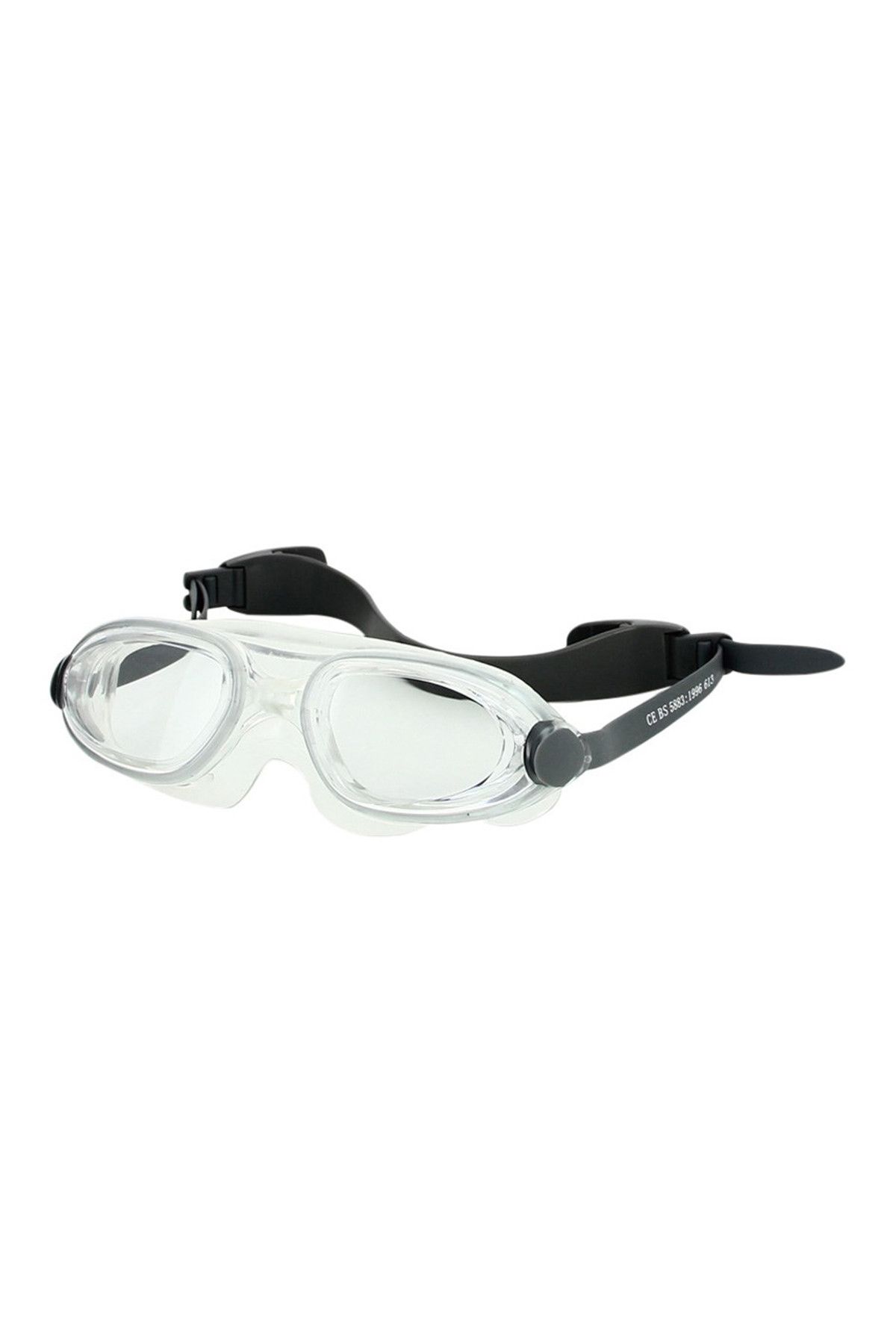 Sportive Unisex Bone & Deniz Gözlüğü - Koyu Gri-Beyaz Yüzücü Gözlüğü - SR-613
