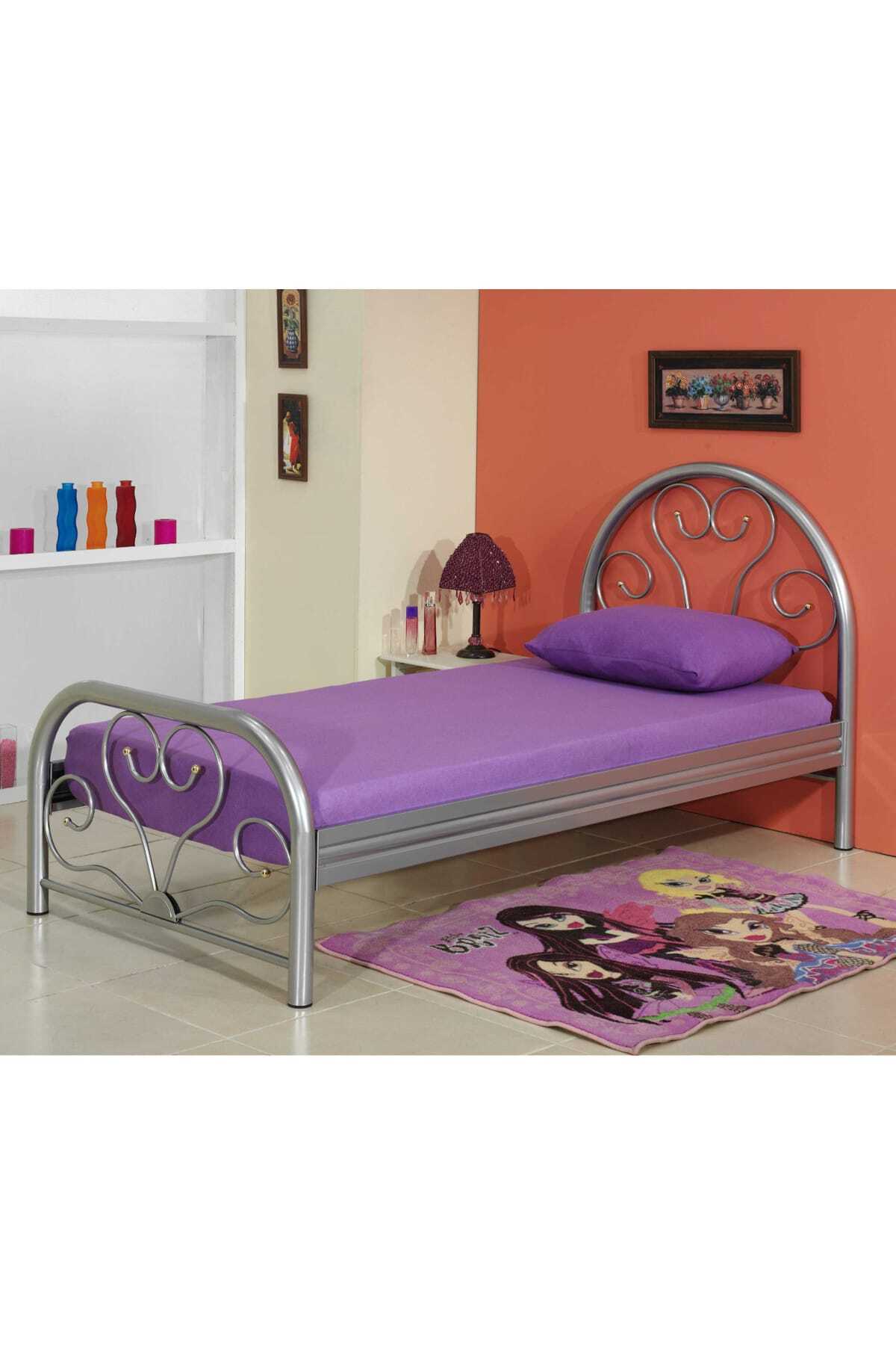 Metalia Baby Tek Kişilik Karyola Siyah 90x190