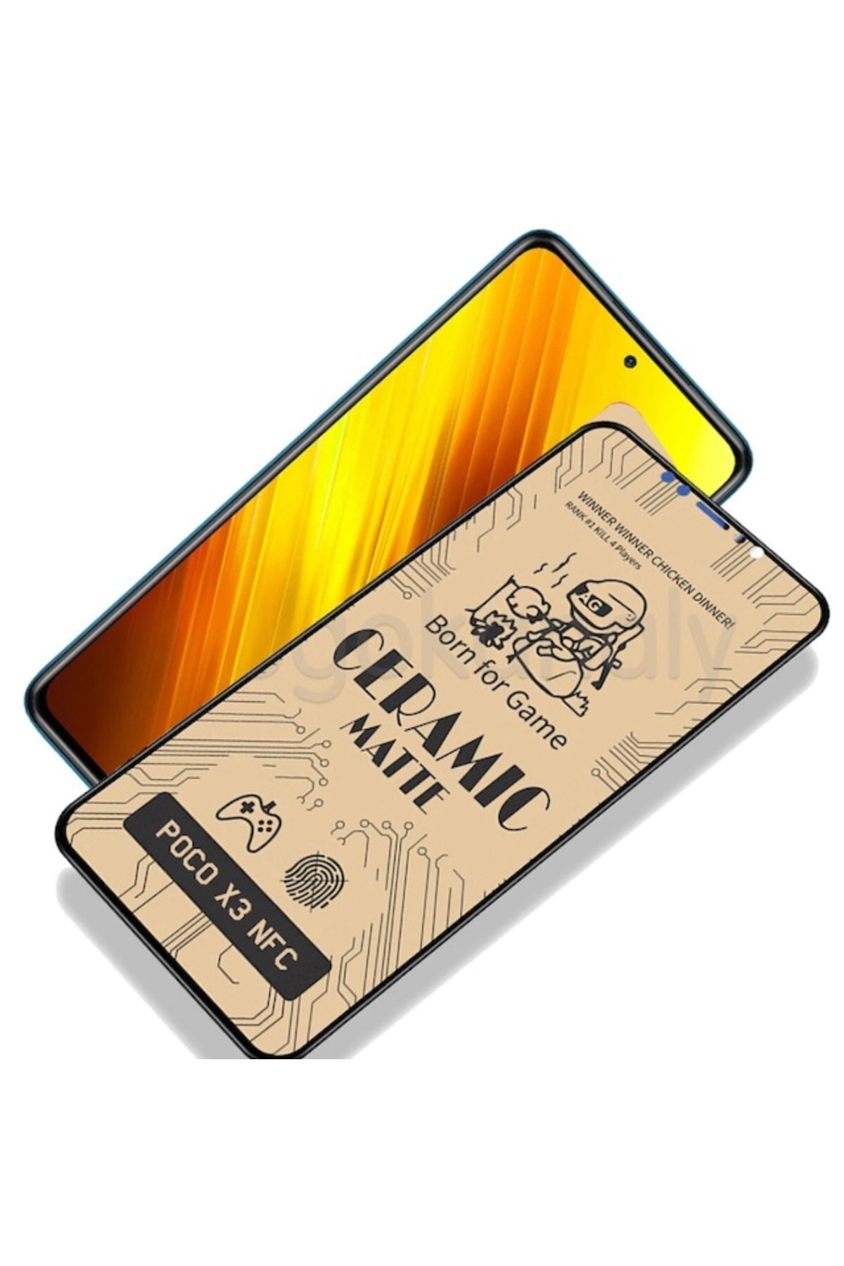 TEKNOPARKTA Xiaomi Poco X3 Uyumlu Mat Seramik Nano Cam Tam Kaplayan Full Ekran Koruyucu