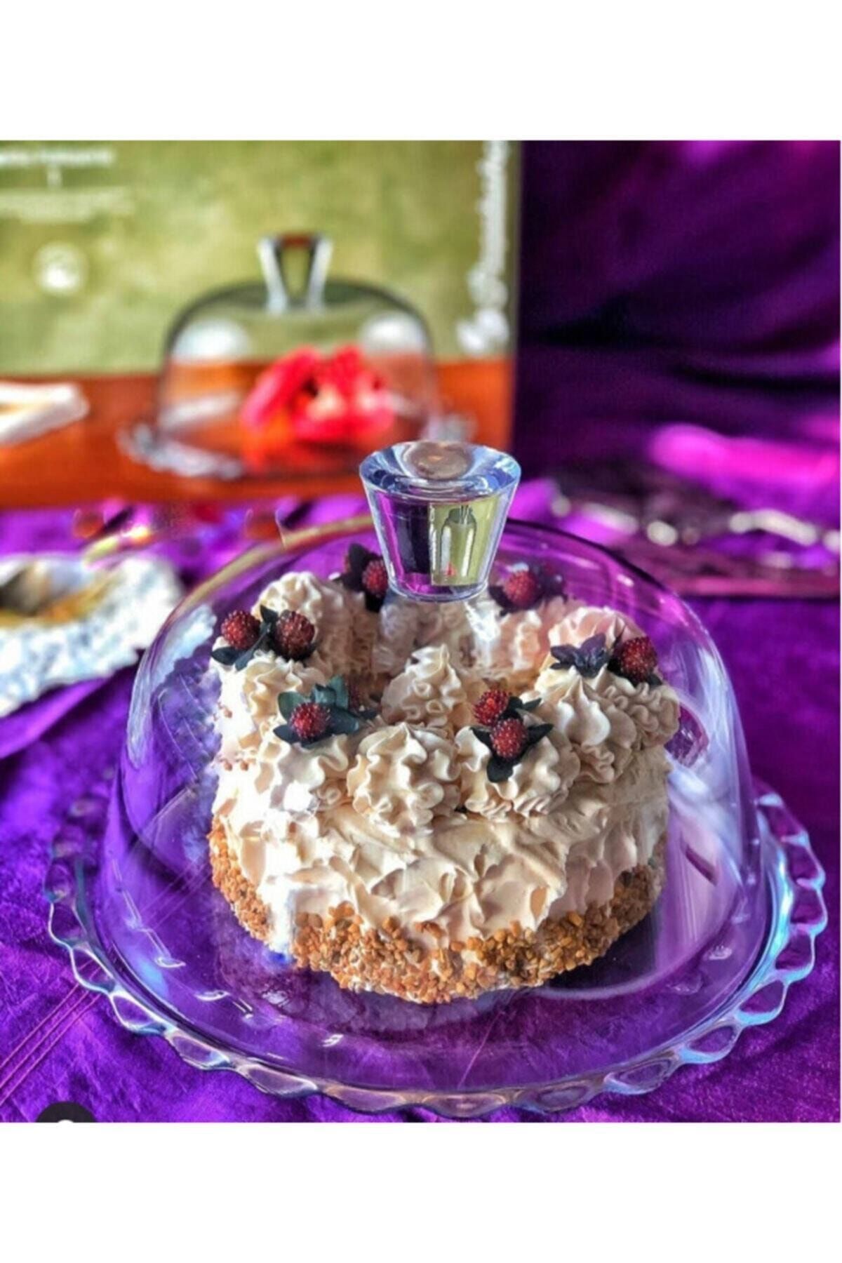 pasabahce petite patisserie 22 cm temperli cam kek kurabiye pasta fanusu fiyati yorumlari trendyol