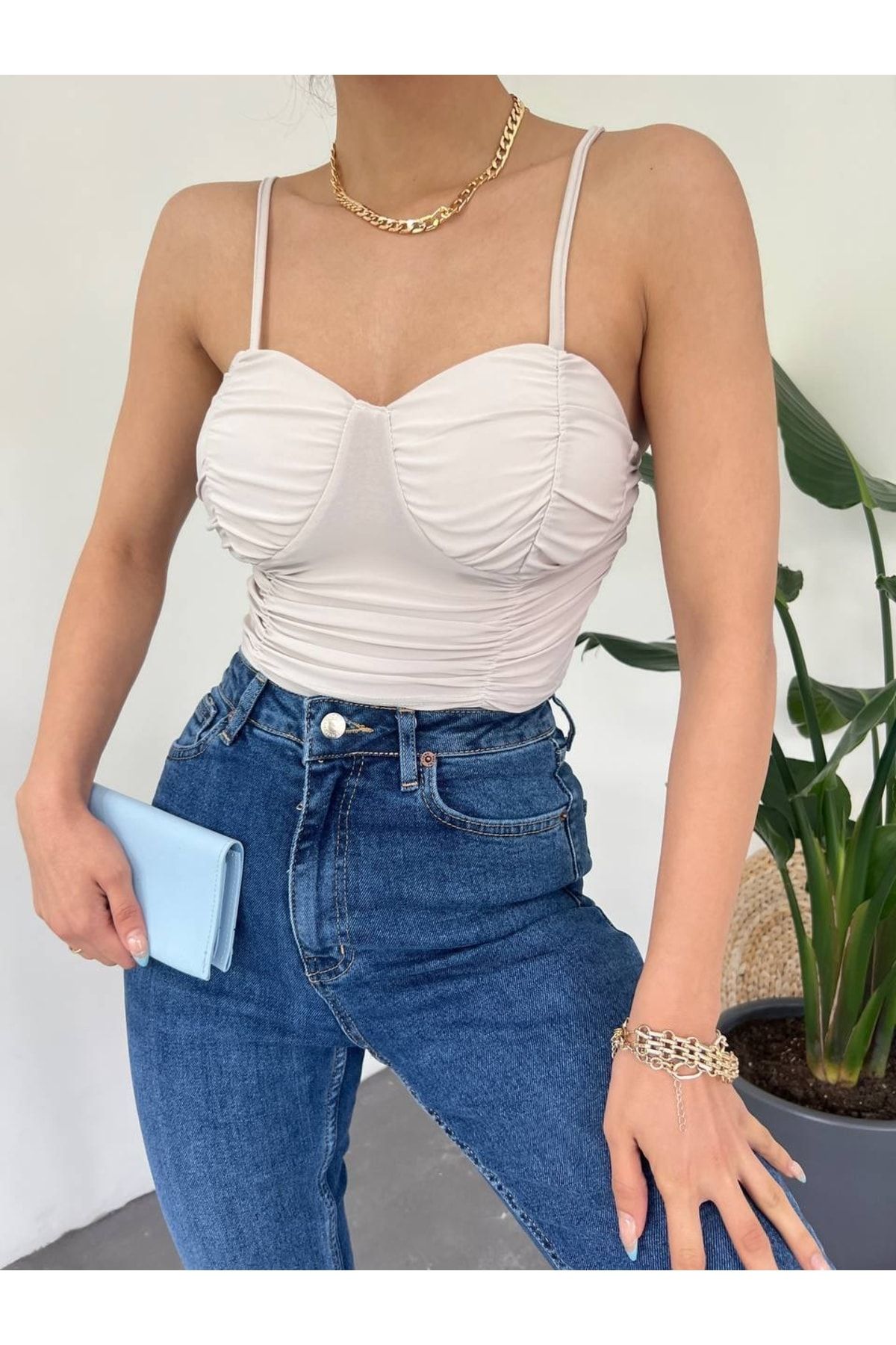 Bustier cream outlet
