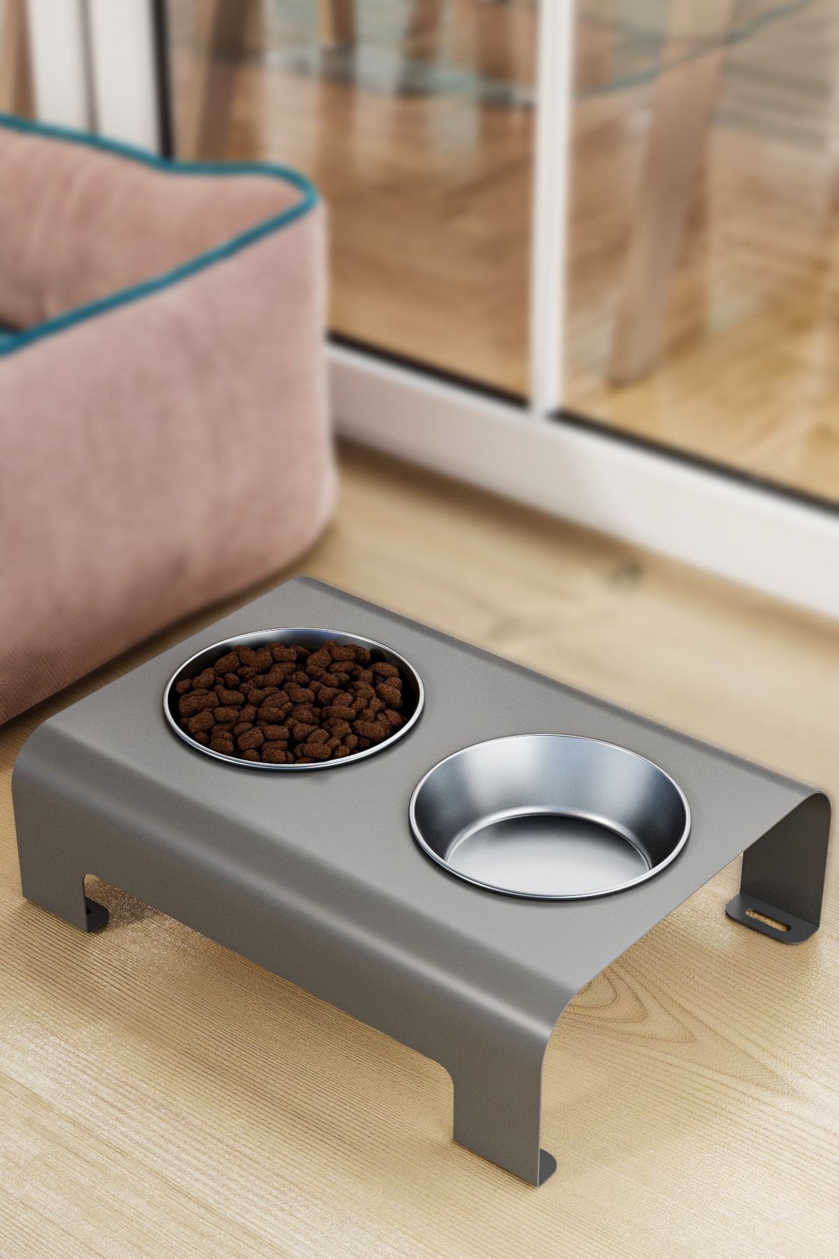 Pet food discount stand
