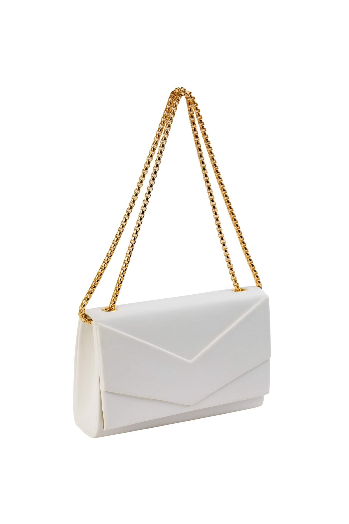 Plain white sale clutch