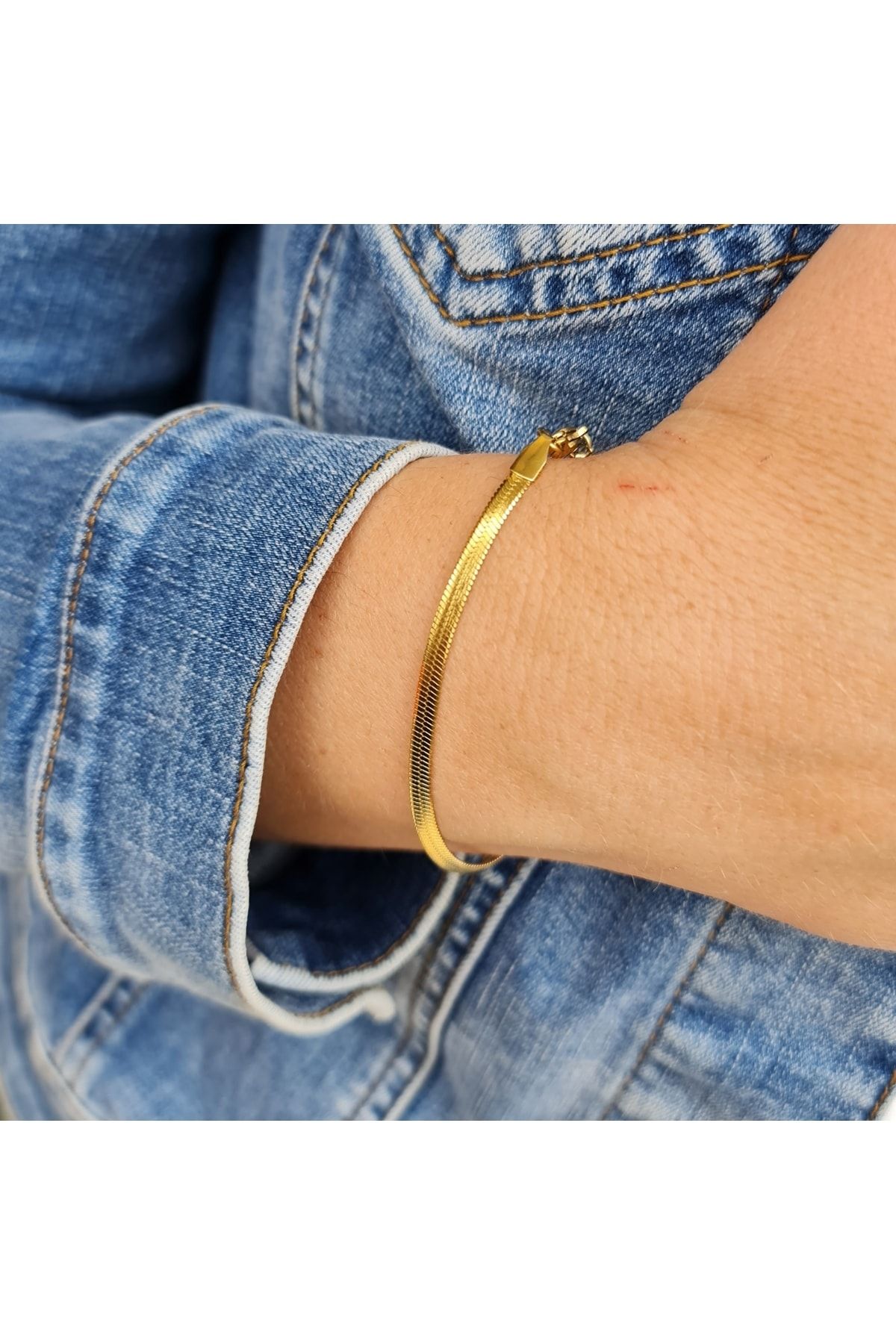 SE Jewellery Steel Bracelet Gold colored Casual Trendyol