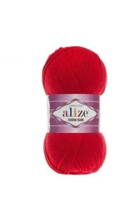 Alize Coton Gold 56 Kırmızı Amigurumi Ve Punc Ipi 100 gr 330 Merte Image 0