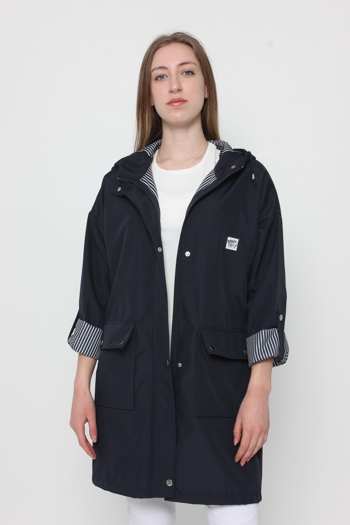Cottoncool Women s Spring Trench Coat Trendyol