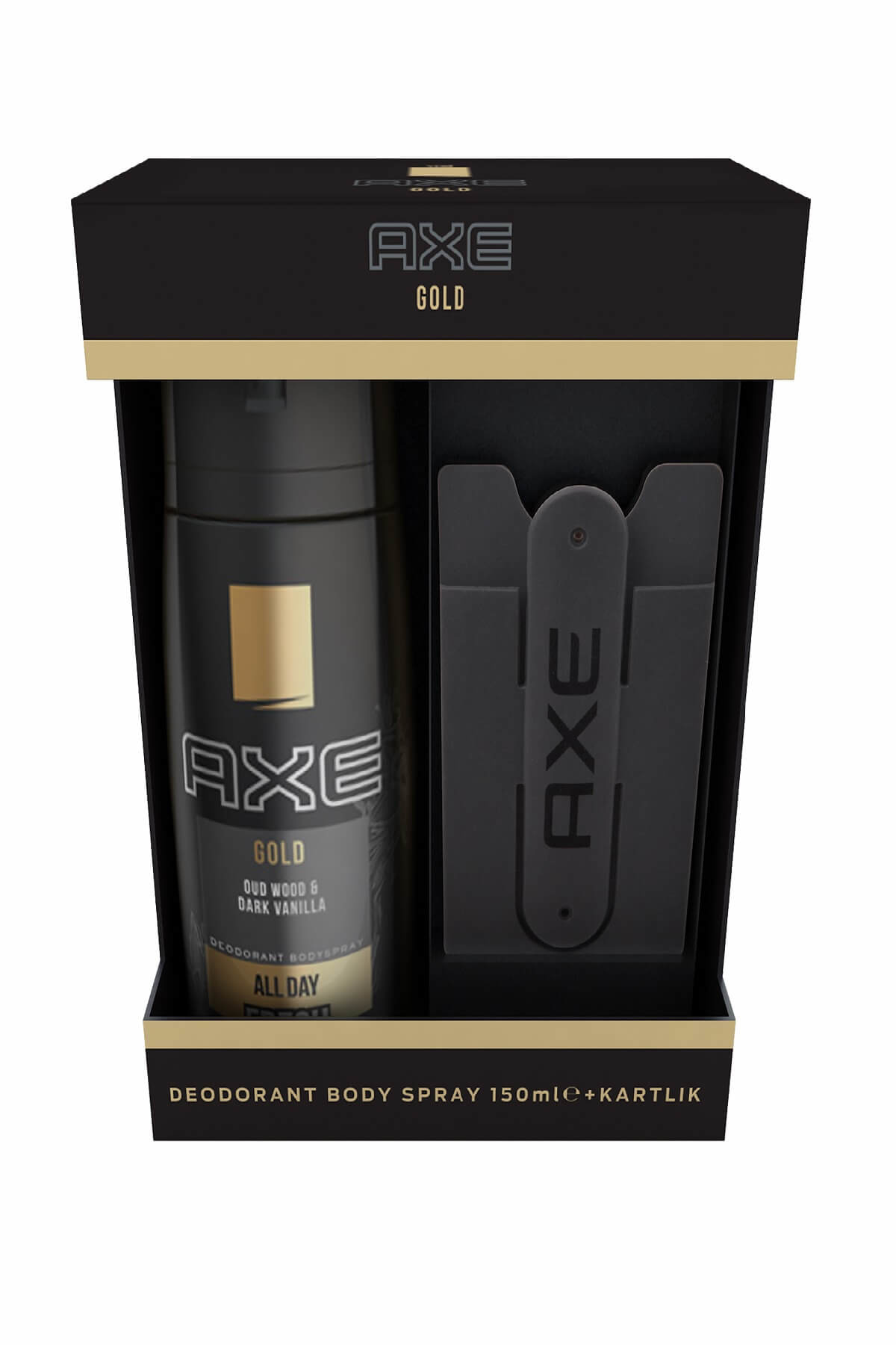 Axe Erkek Deodorant Sprey Gold 150 ml + Kartlık