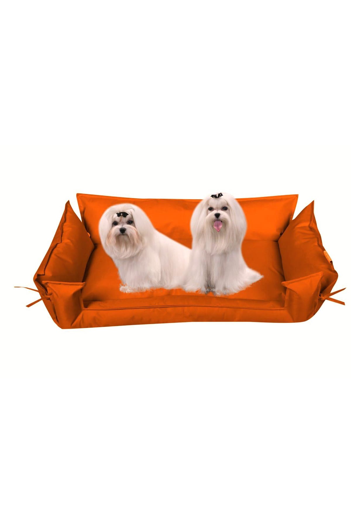 Pufumo Kedi Köpek Yatağı-Minderi Turuncu ( Büyük Boy )
