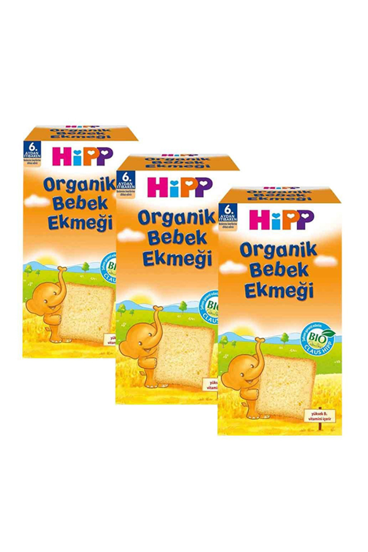 Hipp Organik Bebek Ekmeği 100 gr. x 3 Adet