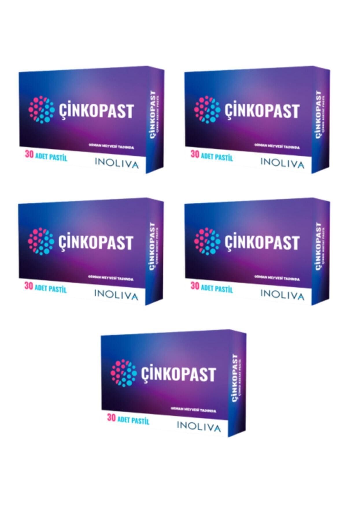 INOLIVA Çinkopast Çi nko Asetat 15 mg 30 Pastil 5 Kutu