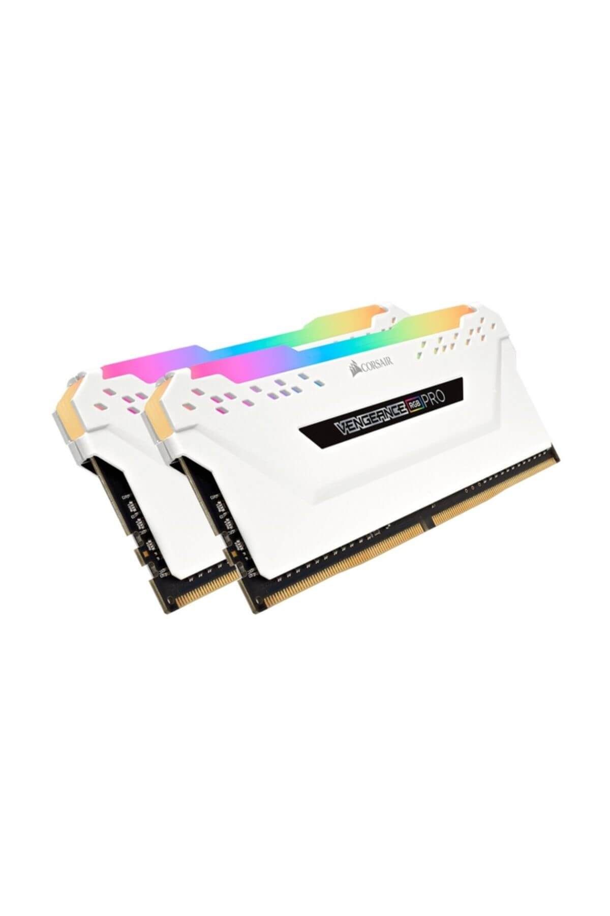 Corsair Vengeance RGB Pro 16GB (2x8GB) DDR4 2666MHz C16 Beyaz Ram - CMW16GX4M2A2666C16W
