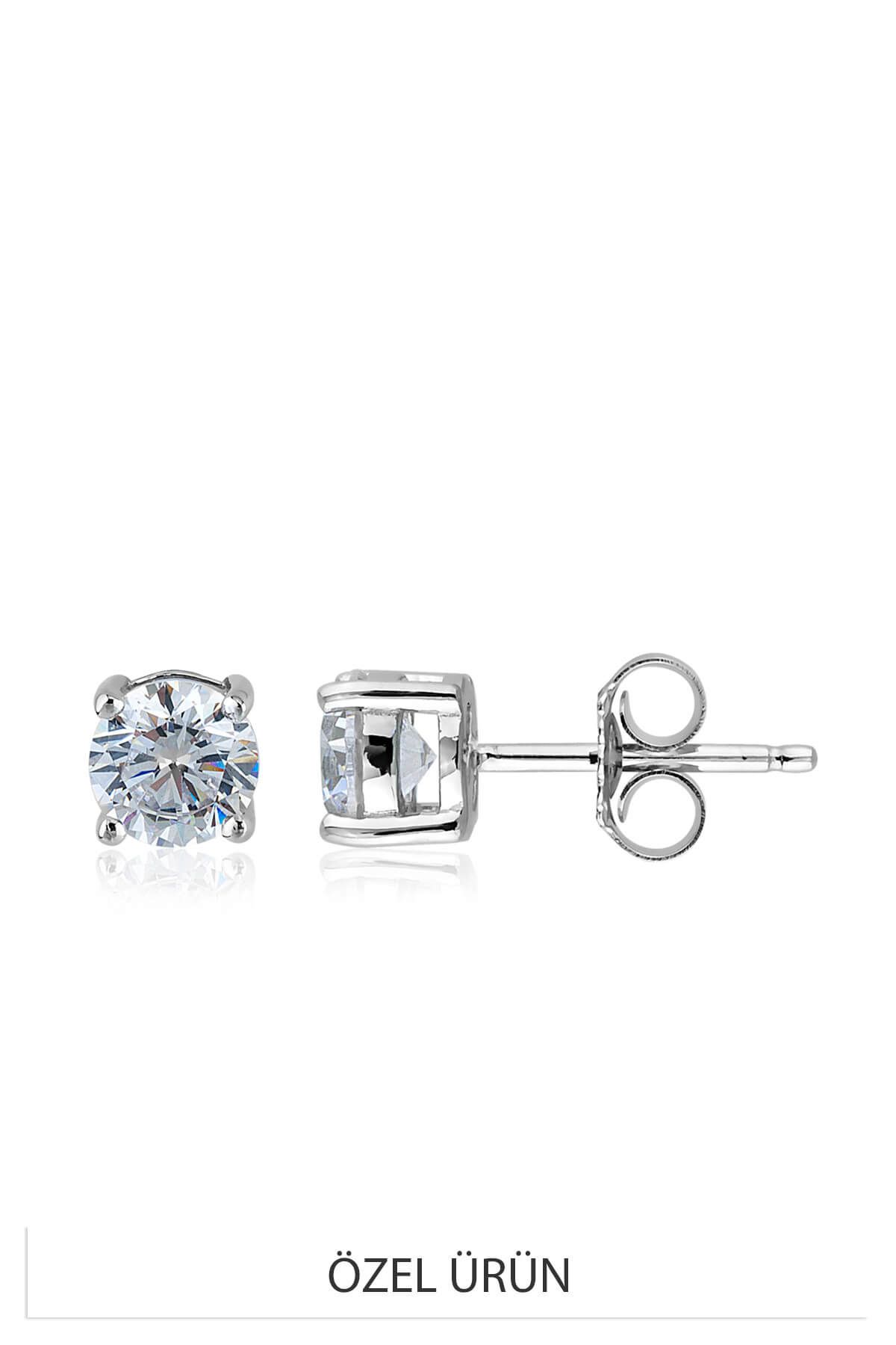 Carat Laboratories Kadın 2,00 Carat Küpe CE20741