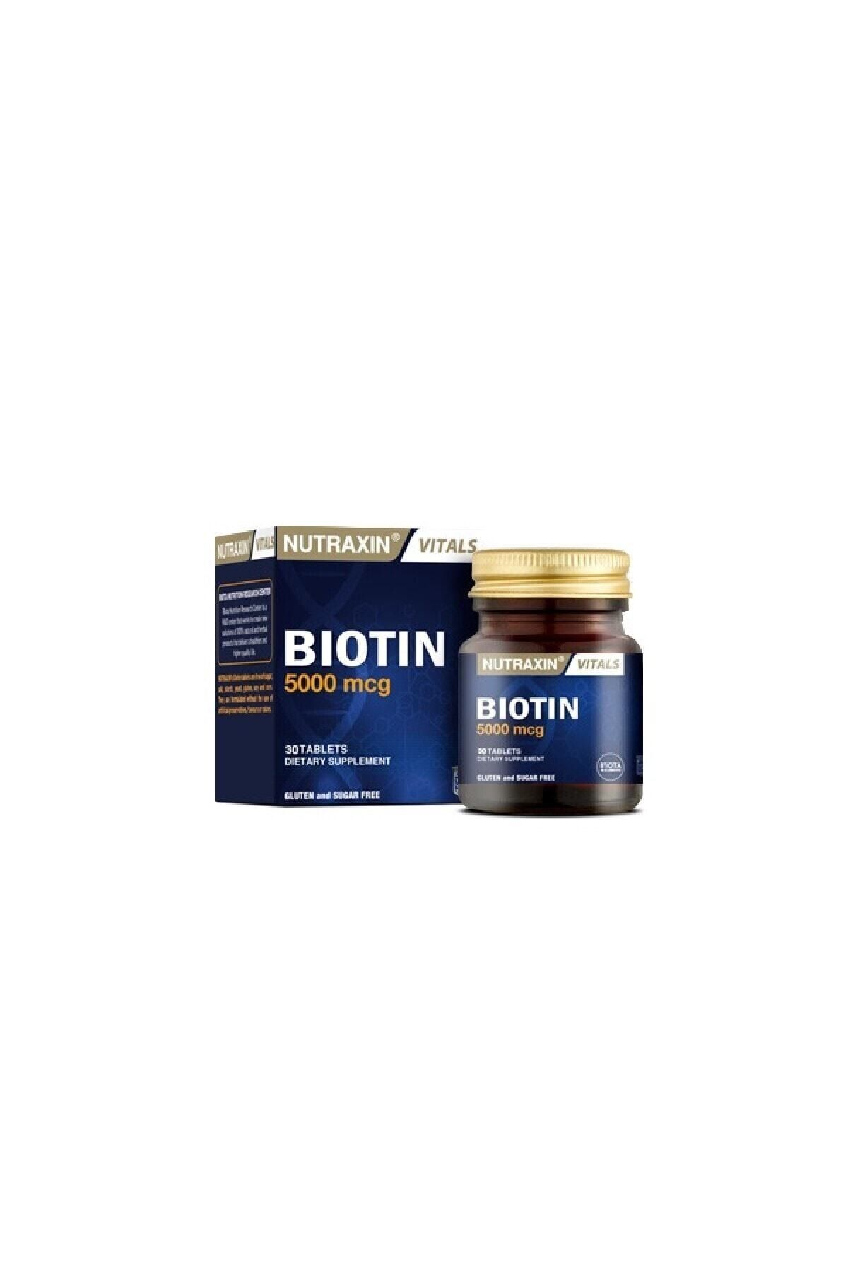 Nutraxin Takviye Edici Gıda Bıotın 5000 mcg 30 Tablet