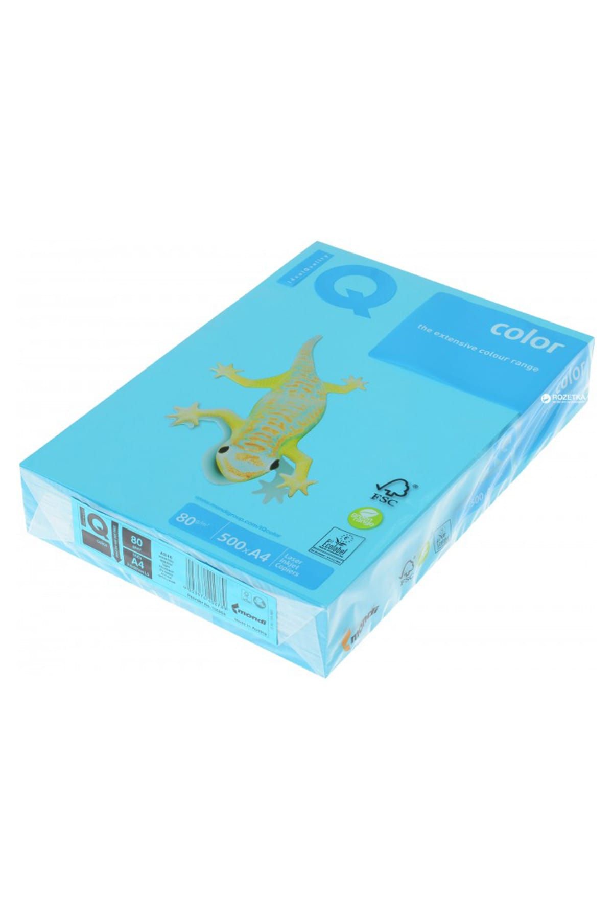 hobi24 Mondi IQ Renkli Fotokopi Kağıdı 80gr. A4 500'lü - Mavi