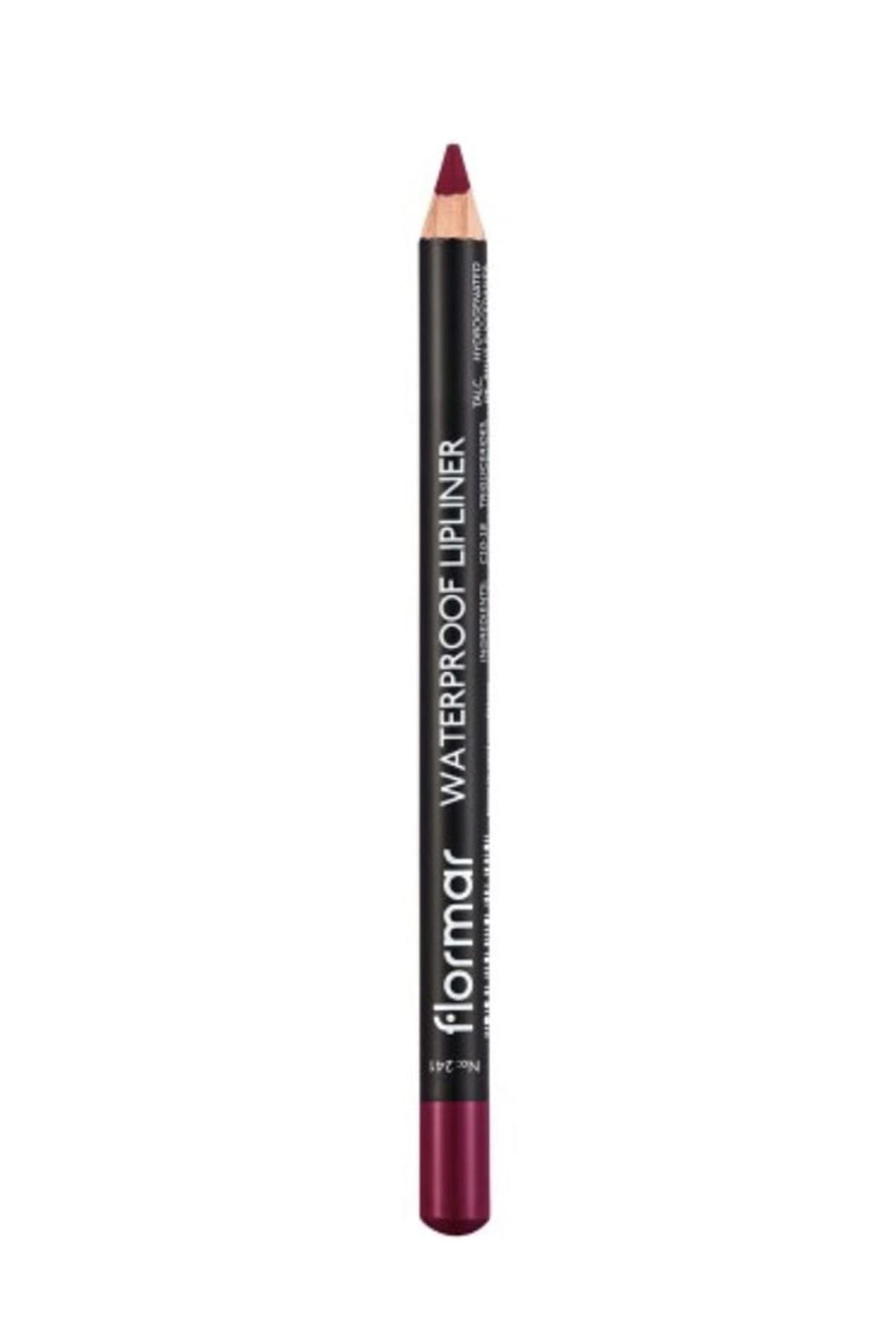 Flormar Waterproof Lipliner - Suya Dayanıklı Dudak Kalemi No:241 Sour Cherry 1.14 g 8690604567553