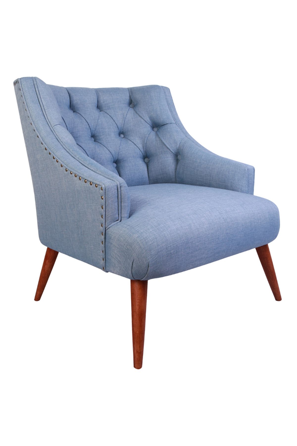 Ze10 Design Lamont Tekli Koltuk Indigo Mavi