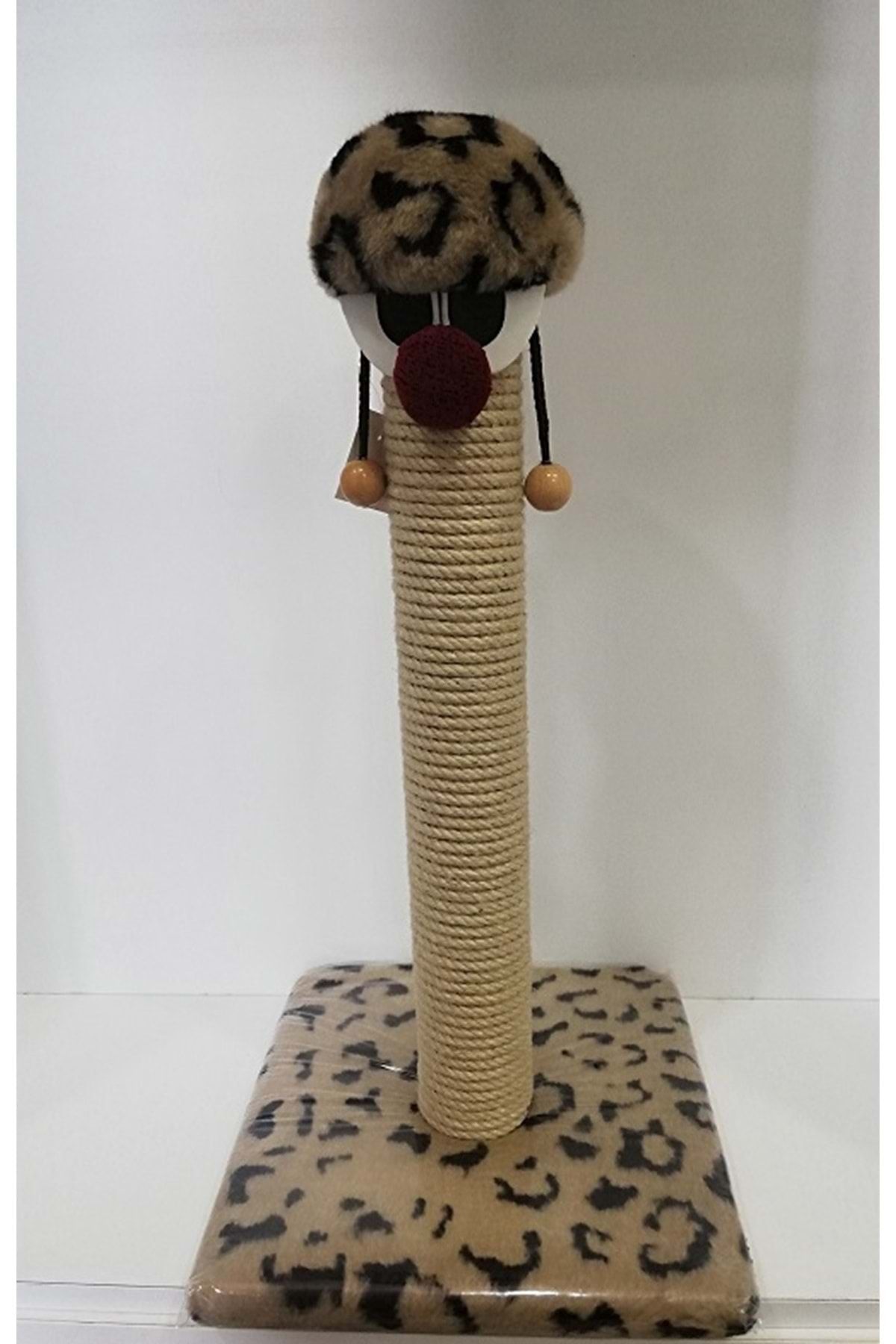 PUKİPET Palyaço Model Kedi Tırmalama Büyük 63 Cm Leopar
