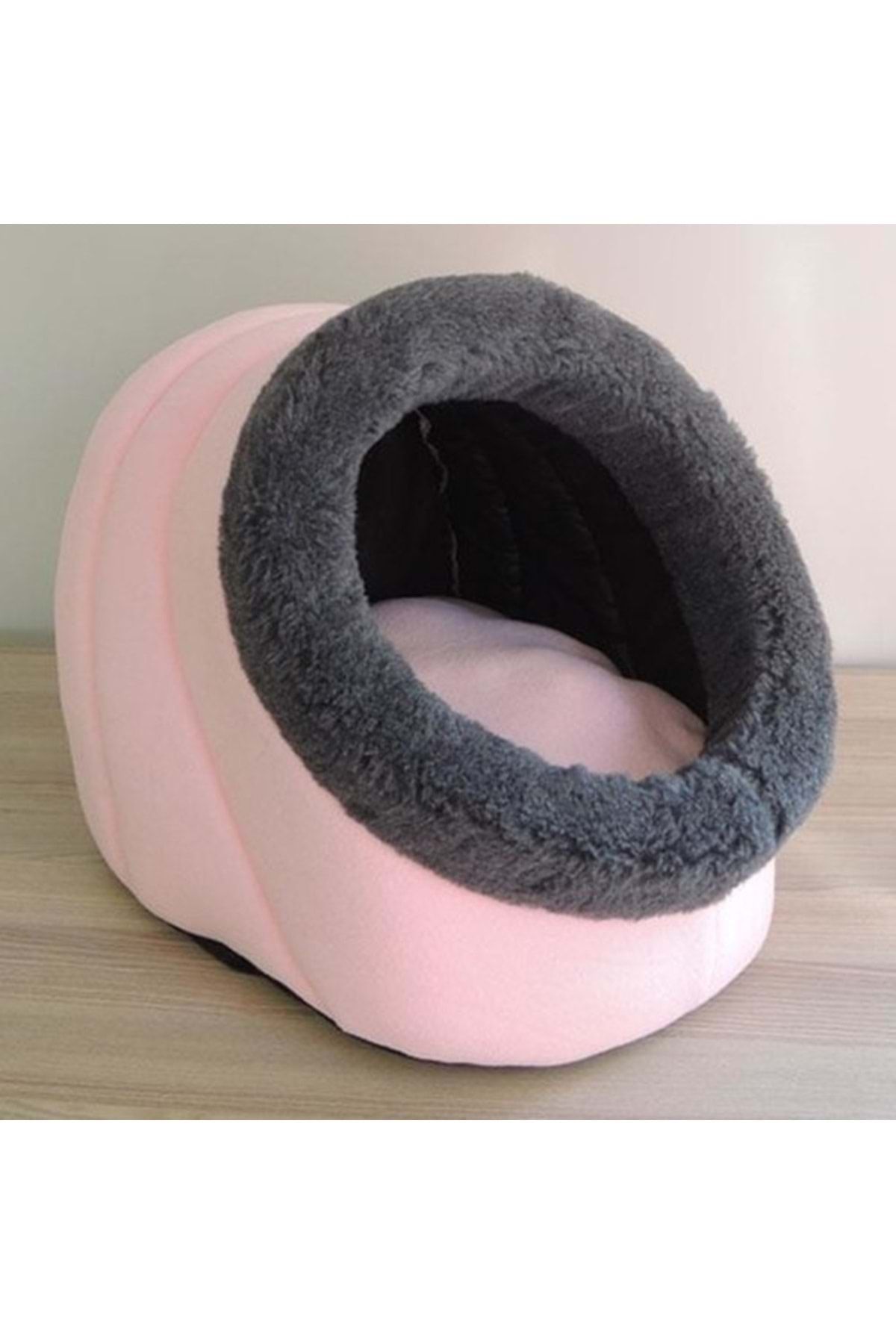 Bedspet Alaska Polar Kedi Evi - Kedi Yuvası-pembe (minderli)