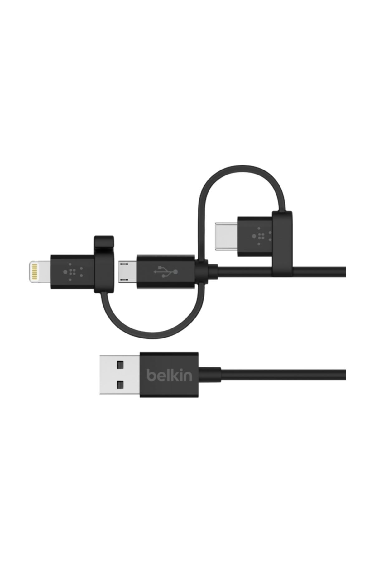 Belkin F8J050BT04BLK Universal Micro-USB USB-C Lightning Konektör
