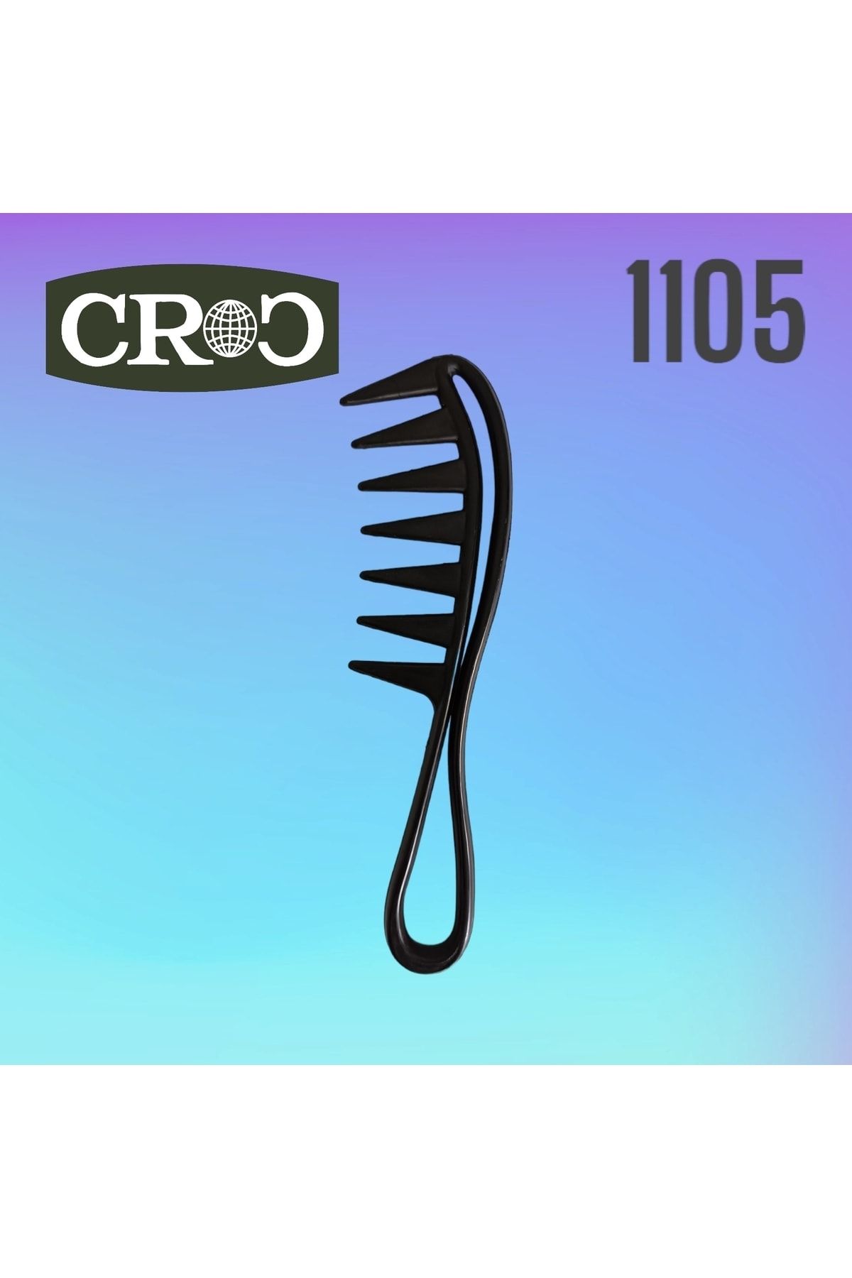Croc Hair Brushes and Combs Black Comb Trendyol