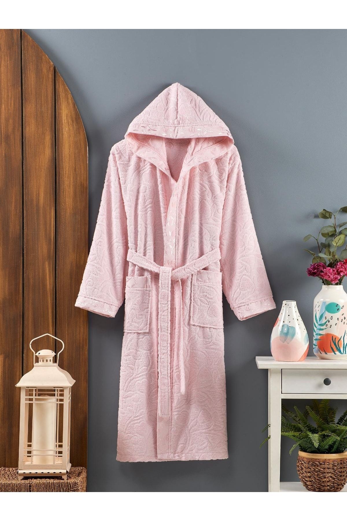 Dark pink hot sale dressing gown