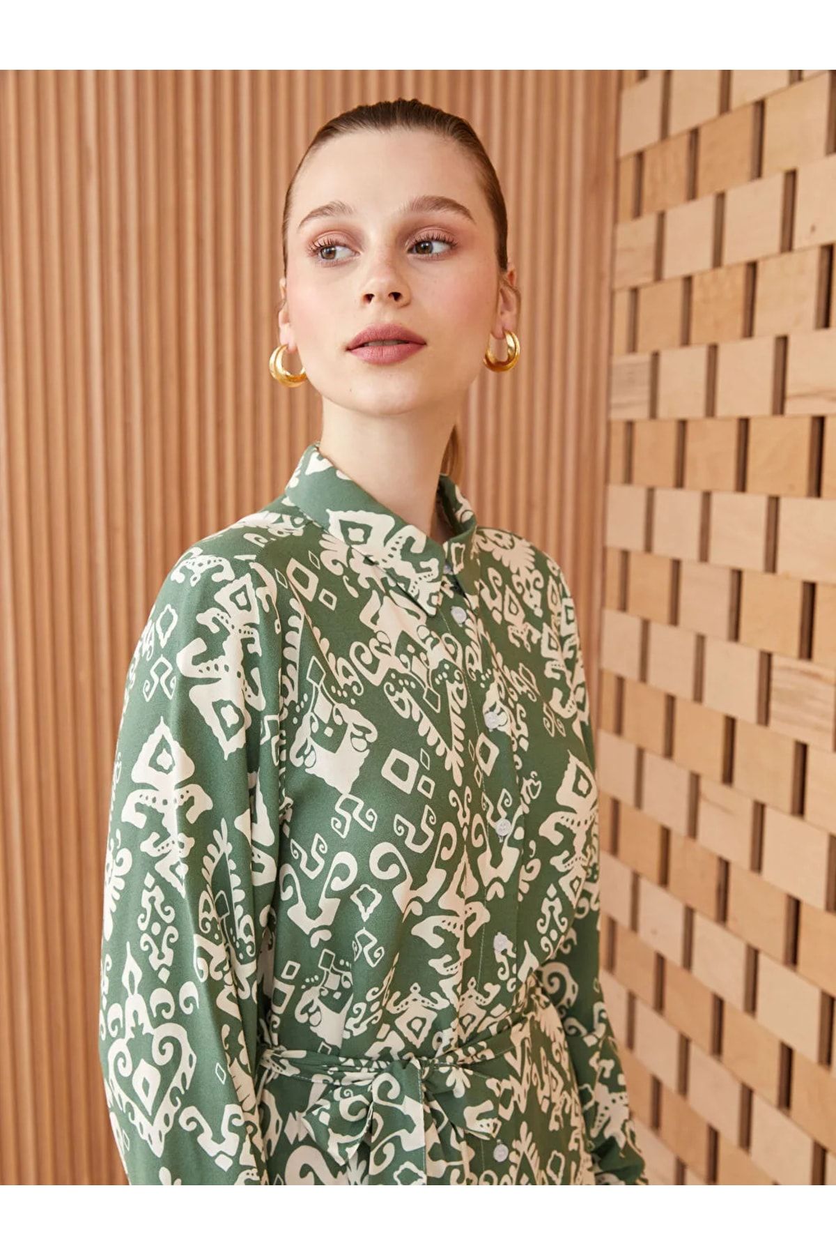 Python pleated shirt discount dress