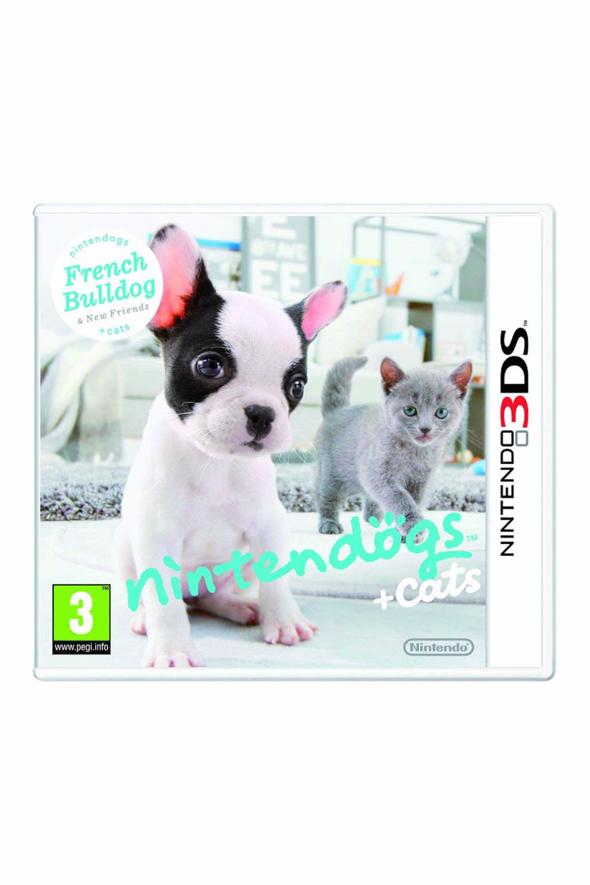 Nintendo 3Ds Nintendogs French Bulldog + Cats