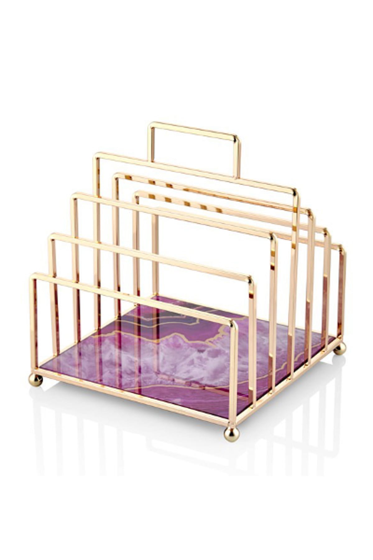 Cemile Mor Gold Metal Dergilik 25X25X27 Cm